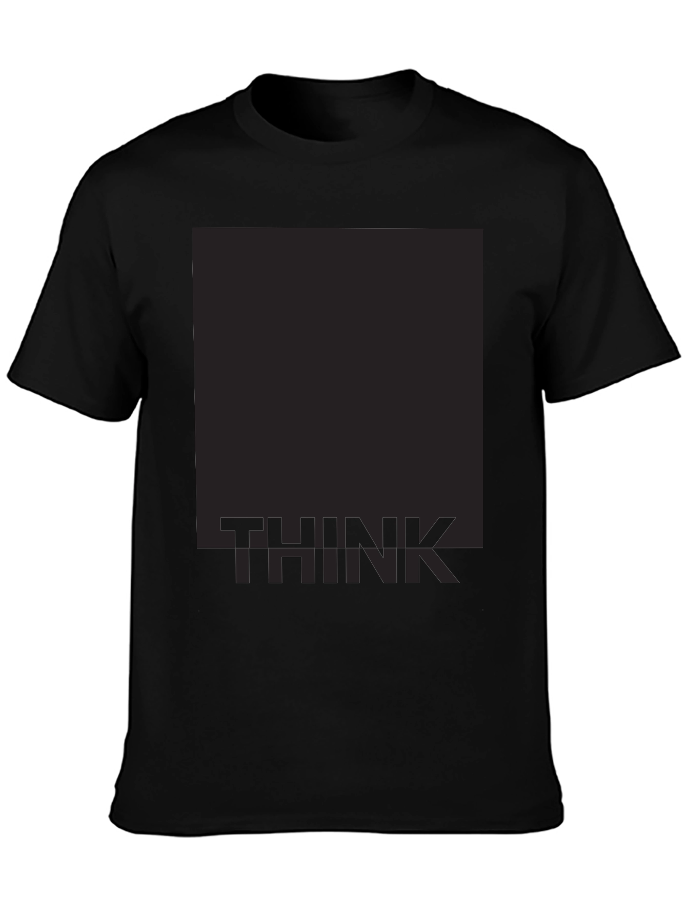Think Graphic Print Black T-Shirt