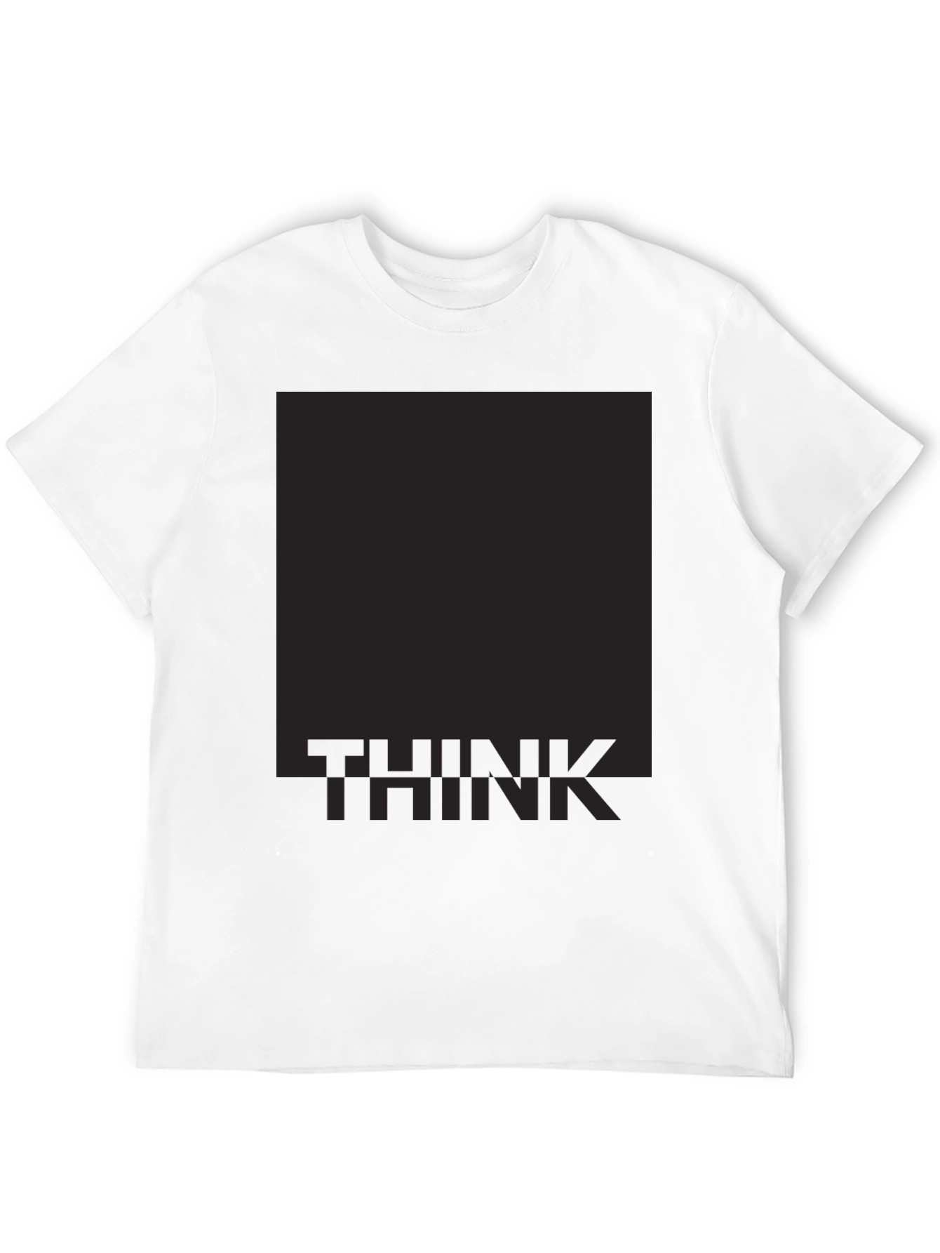 Think Graphic Print Black T-Shirt