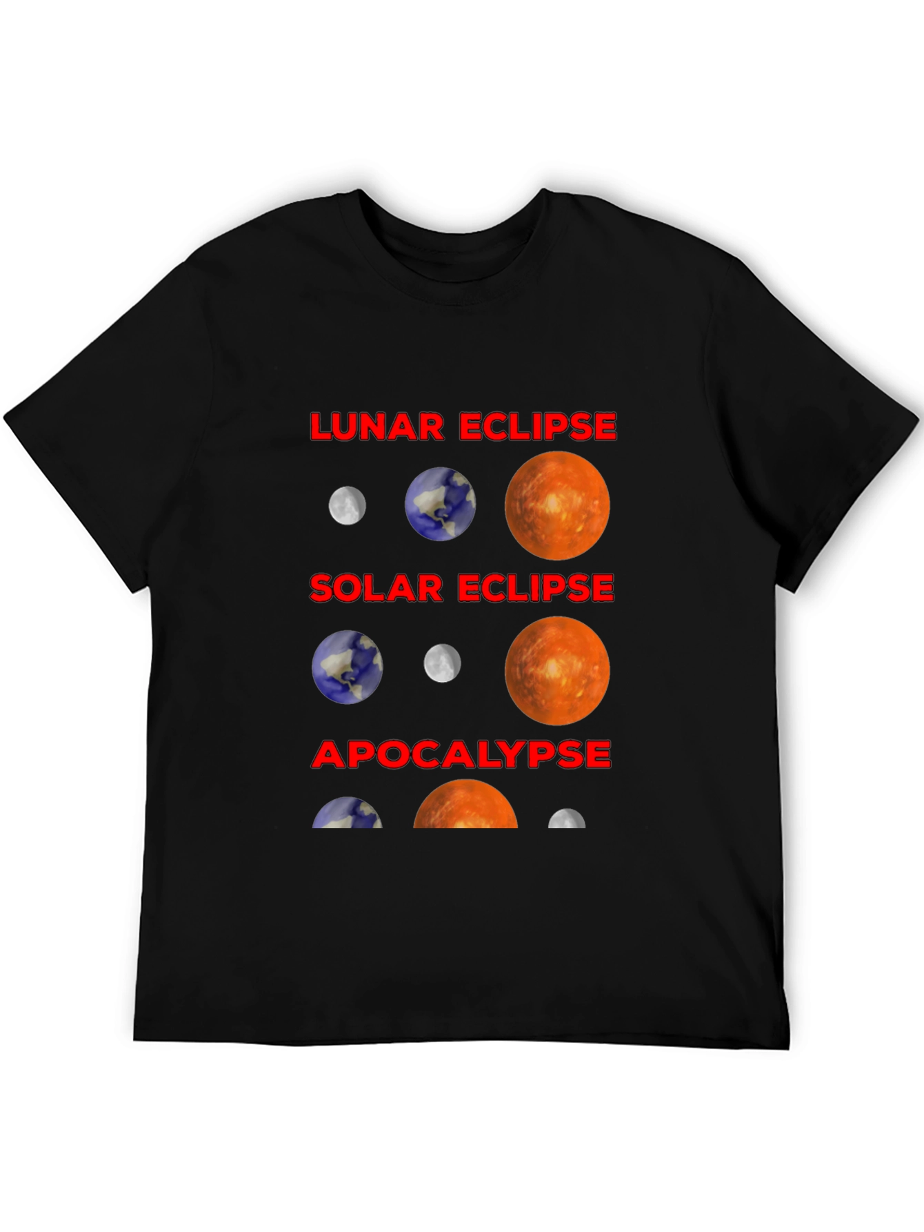 Lunar Solar Eclipse Apocalypse T-Shirt
