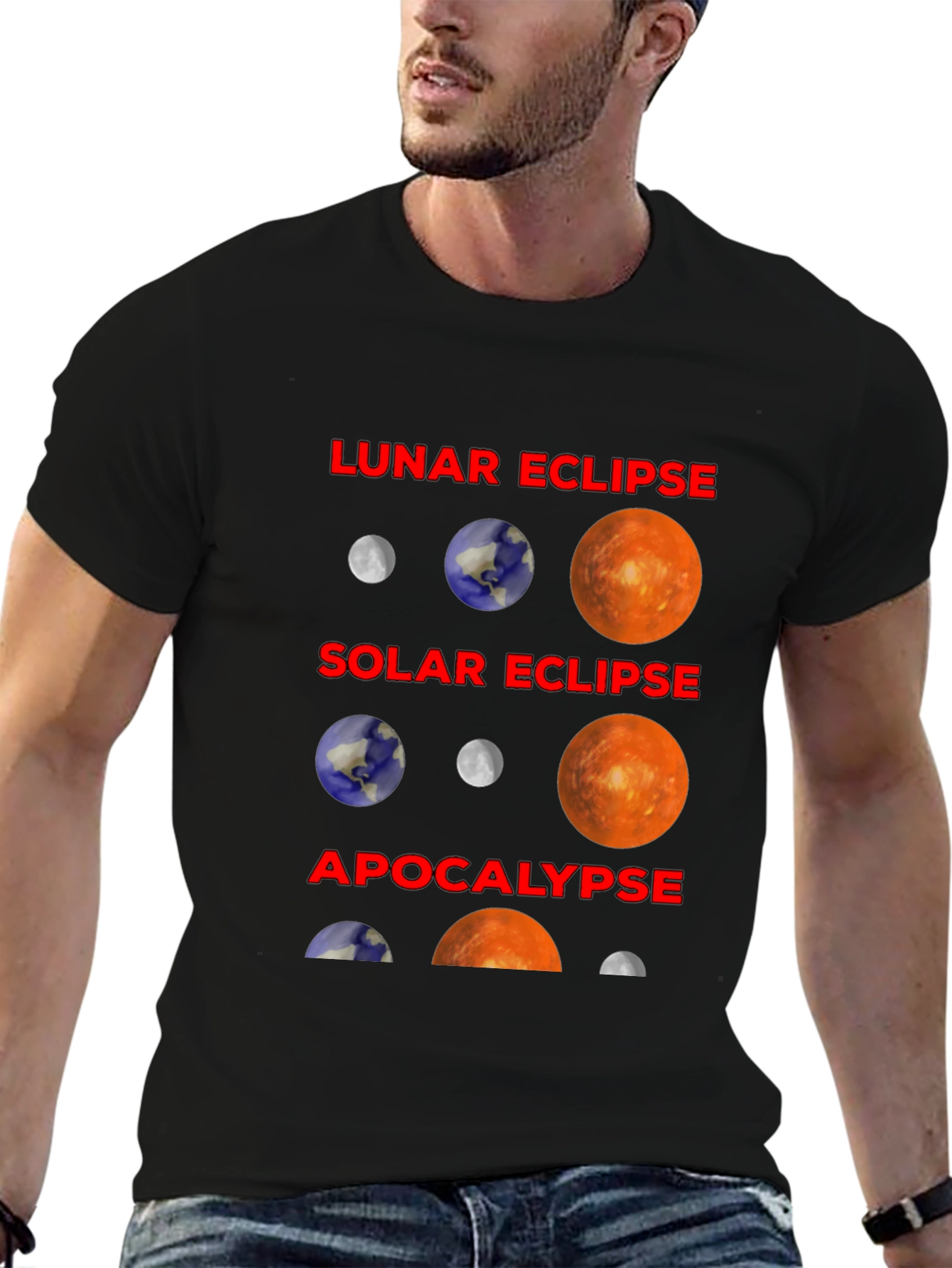 Lunar Solar Eclipse Apocalypse T-Shirt
