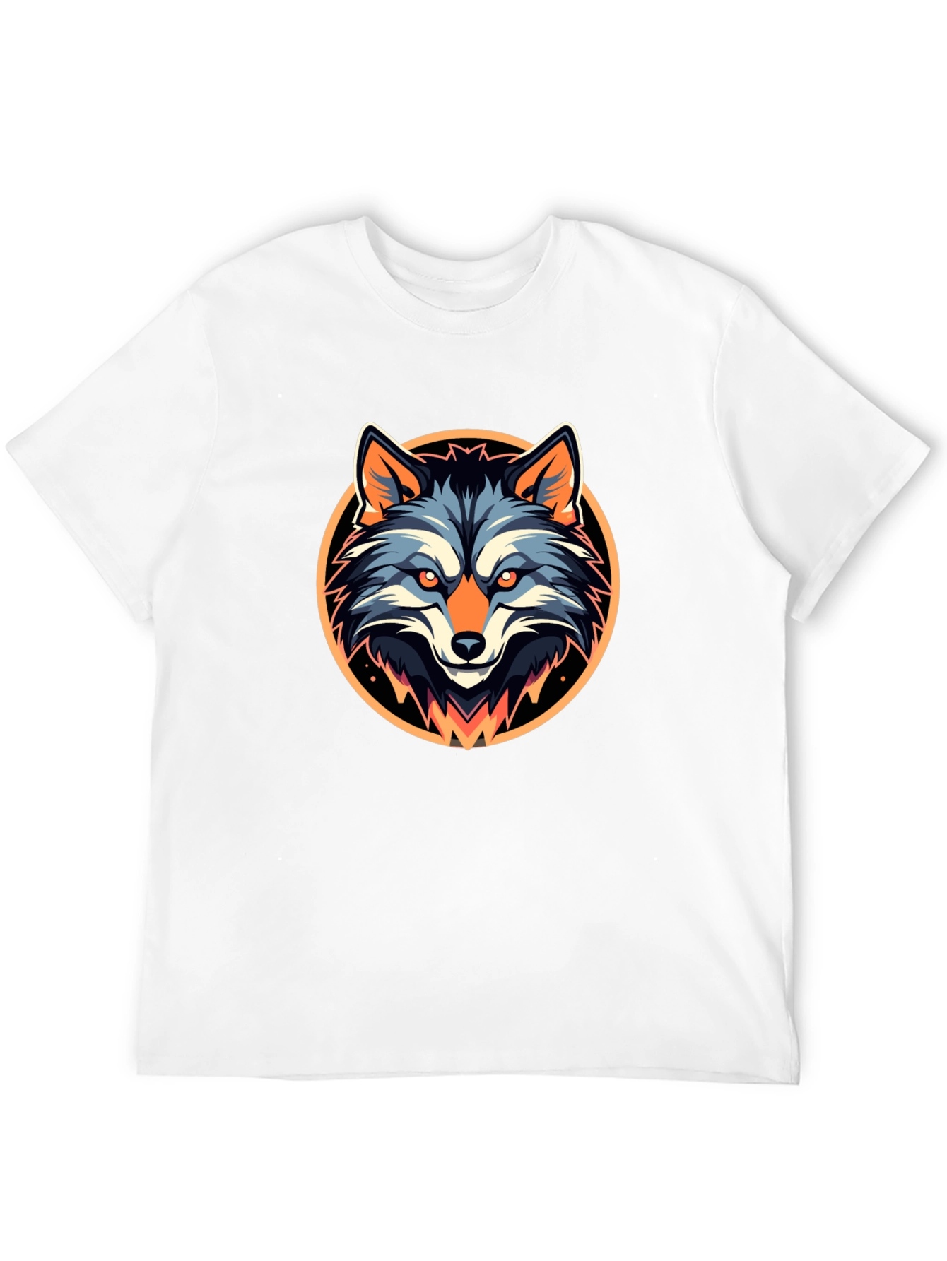 Cool Wolf Graphic Black T-Shirt