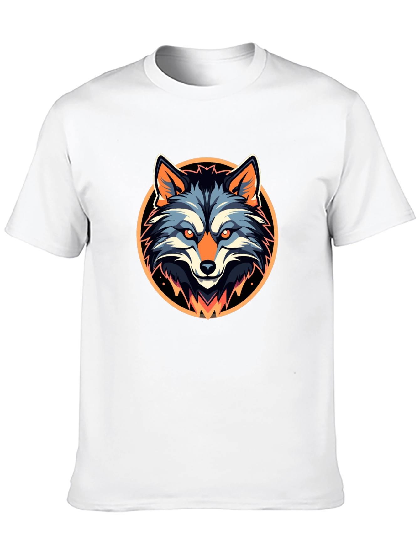 Cool Wolf Graphic Black T-Shirt