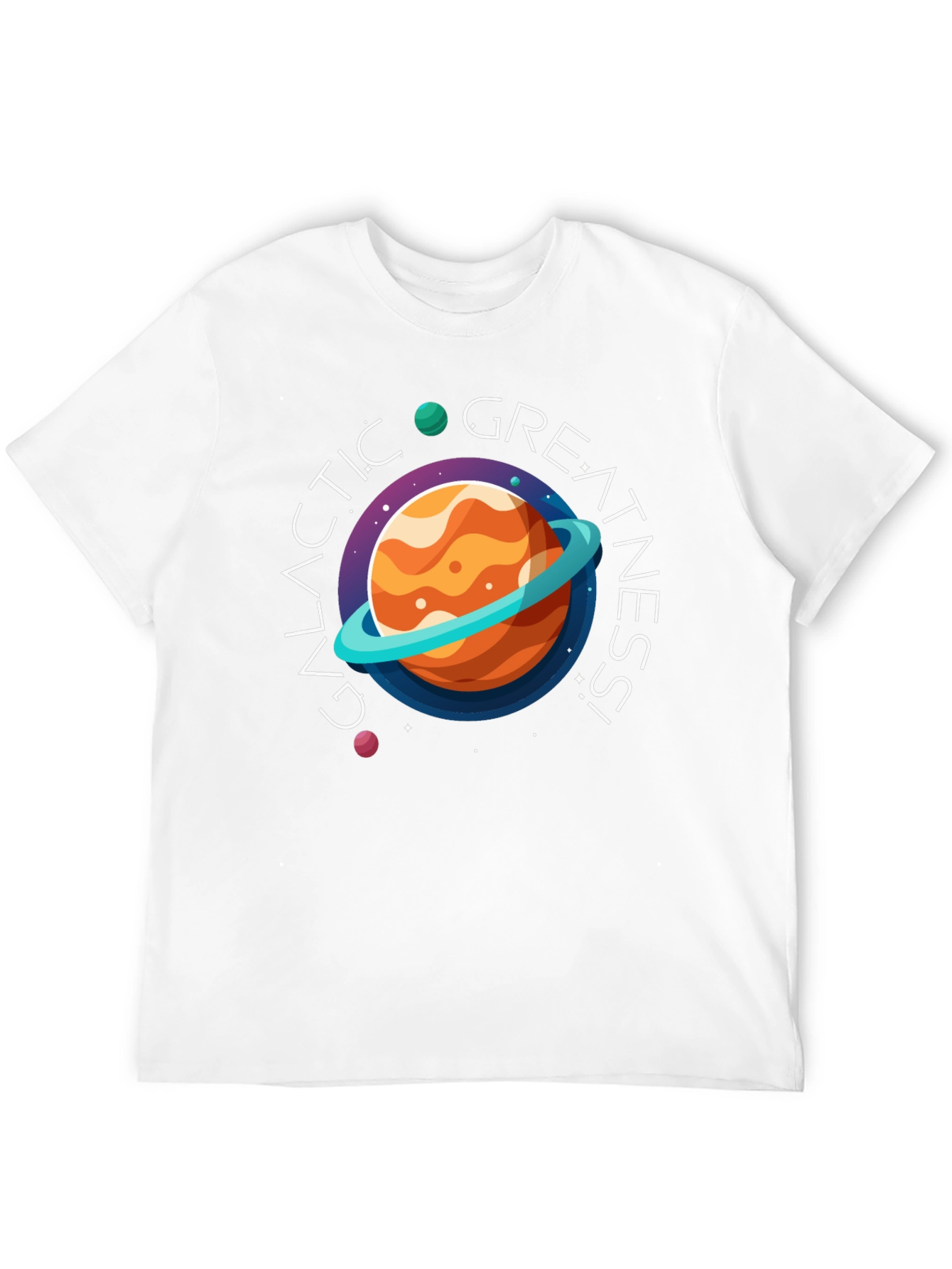 Galactic Greatness Graphic Black T-Shirt