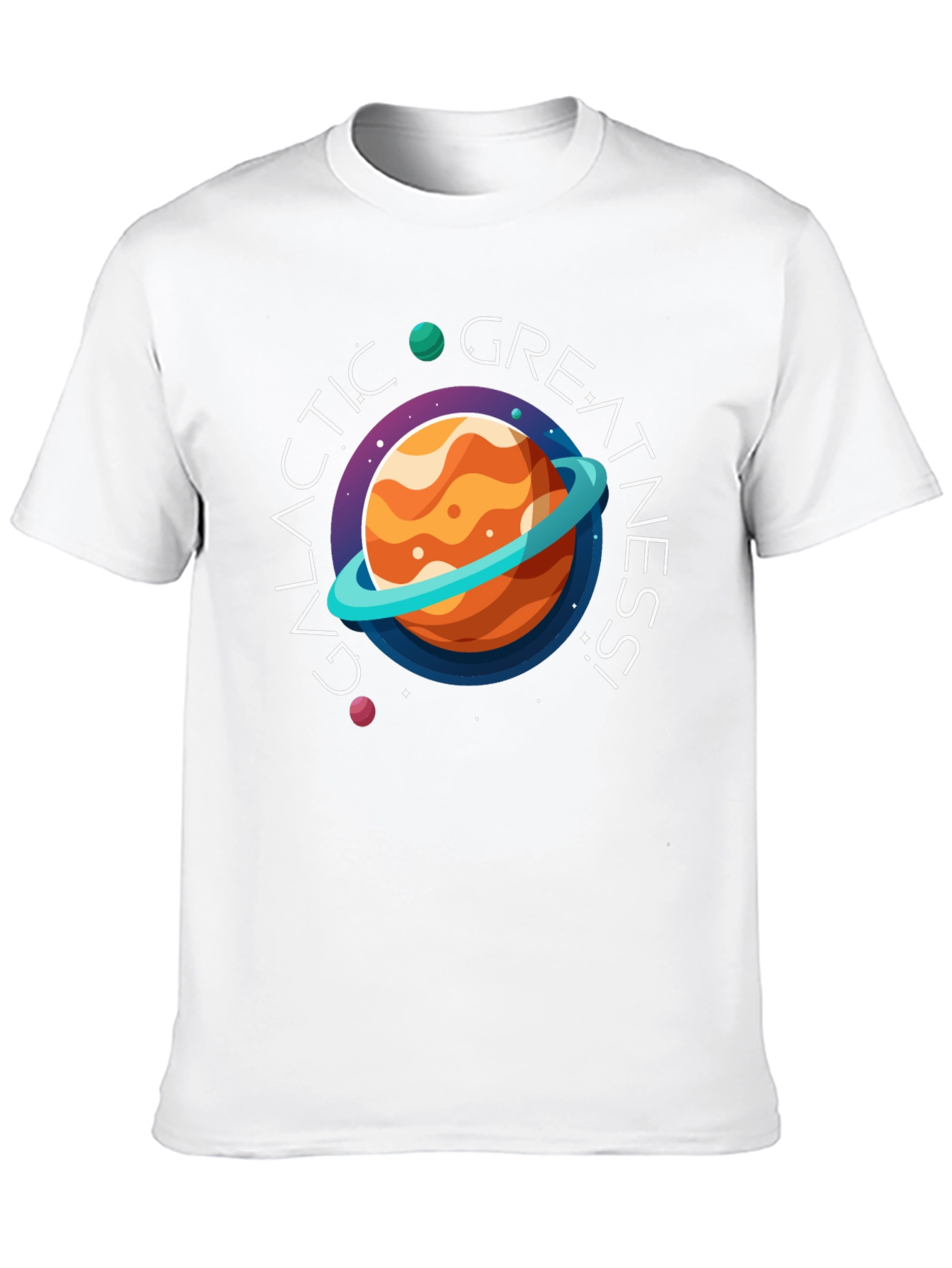 Galactic Greatness Graphic Black T-Shirt