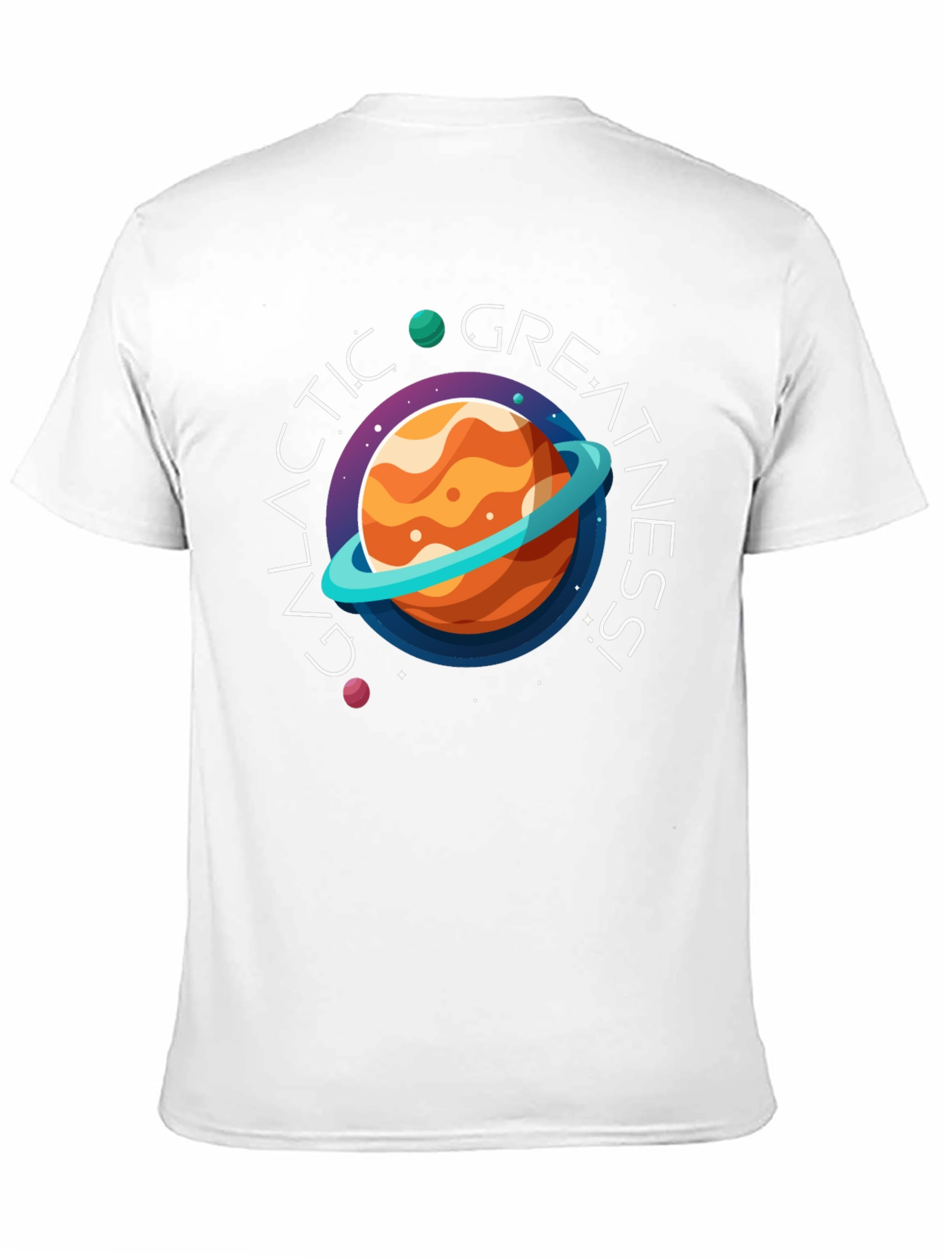 Galactic Greatness Graphic Black T-Shirt