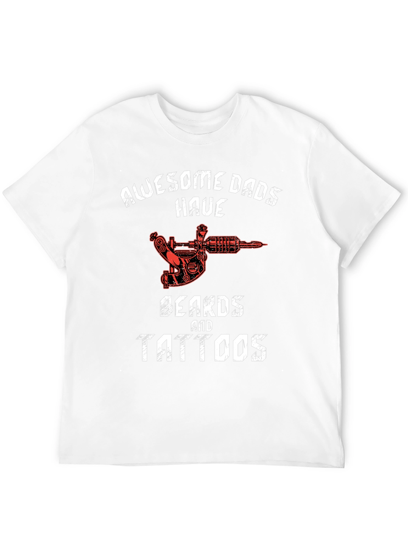 Awesome Dads T-Shirt - Beards and Tattoos