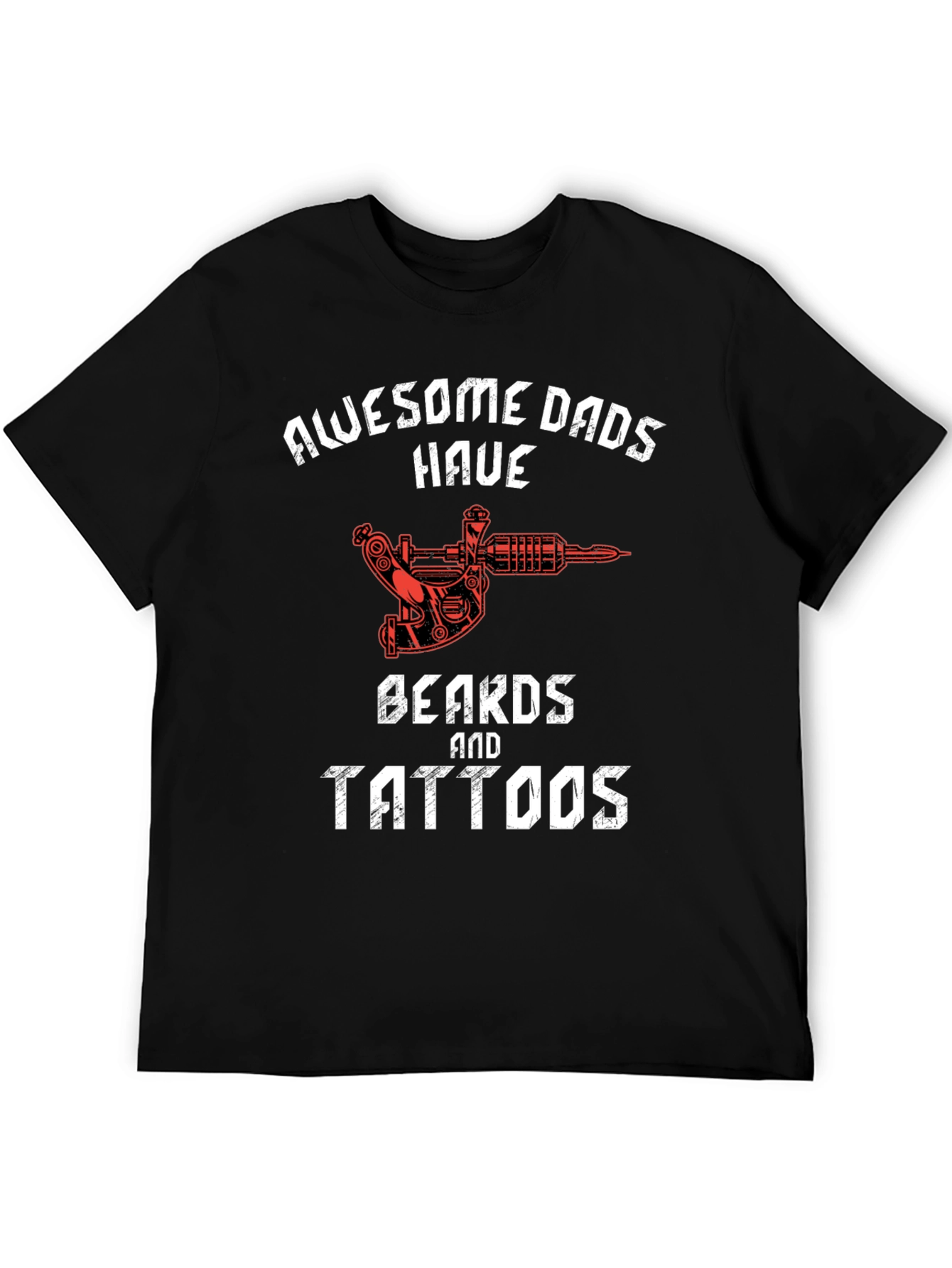 Awesome Dads T-Shirt - Beards and Tattoos