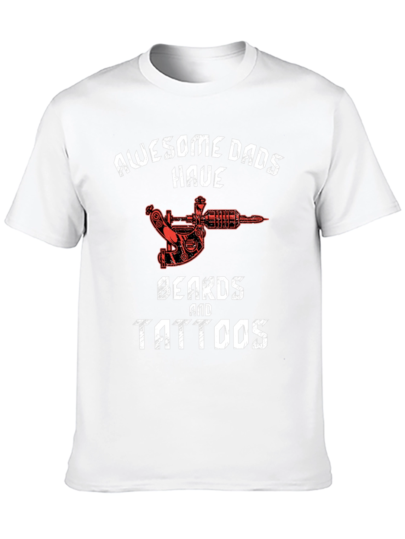 Awesome Dads T-Shirt - Beards and Tattoos