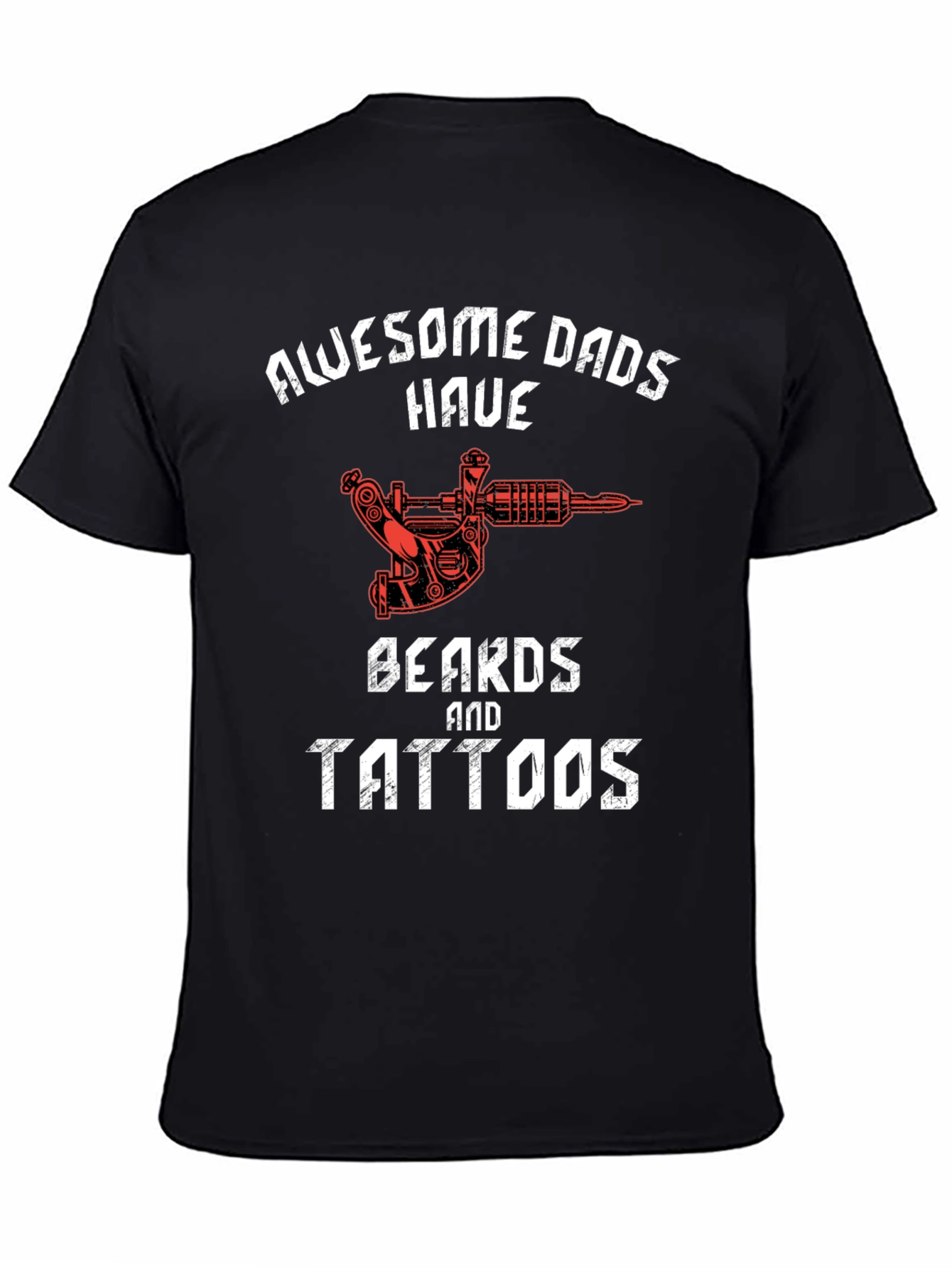 Awesome Dads T-Shirt - Beards and Tattoos