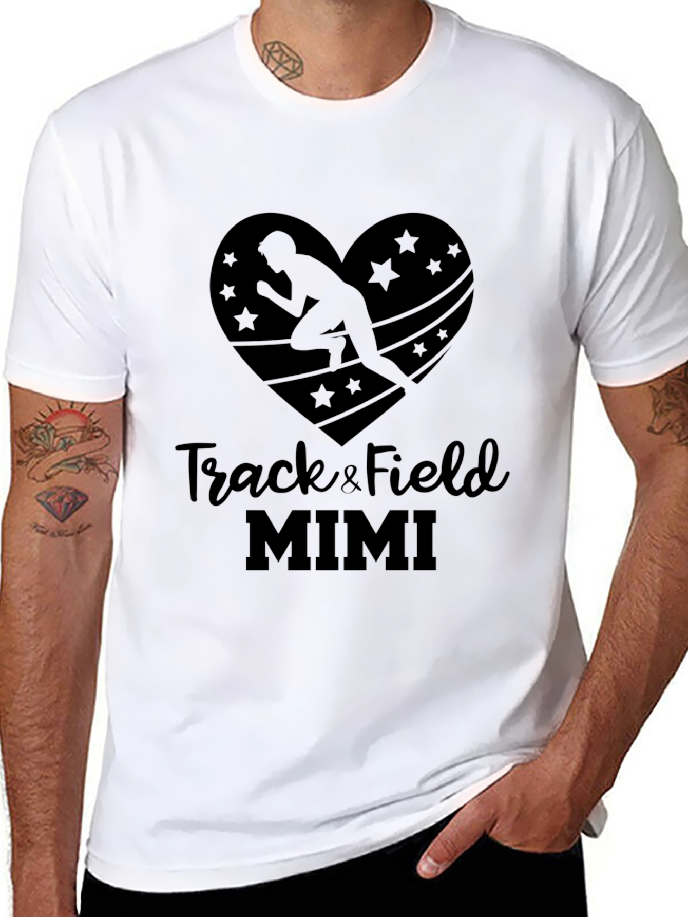 Track & Field Mimi Black T-Shirt