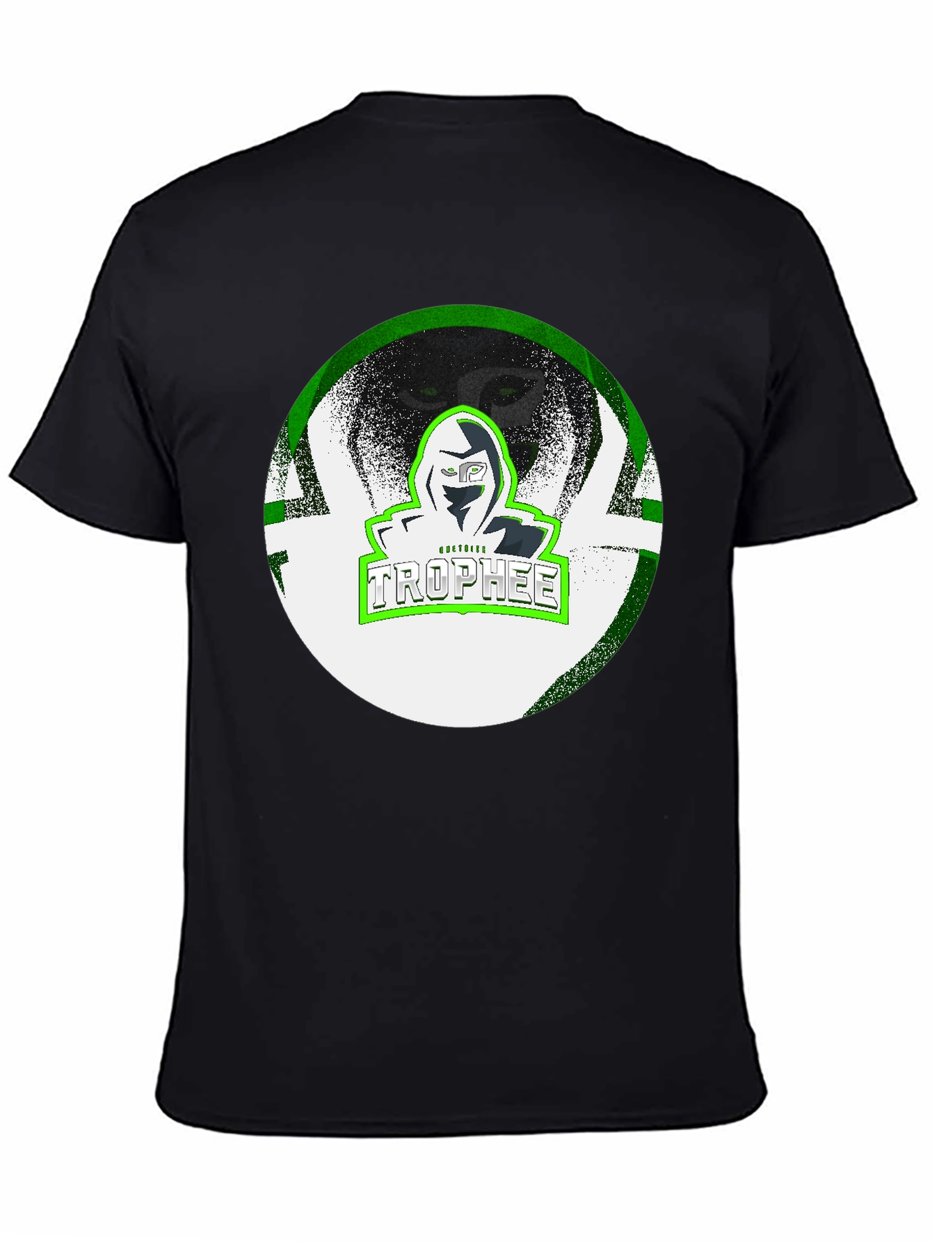 TROPHEE Graphic Print Black T-Shirt