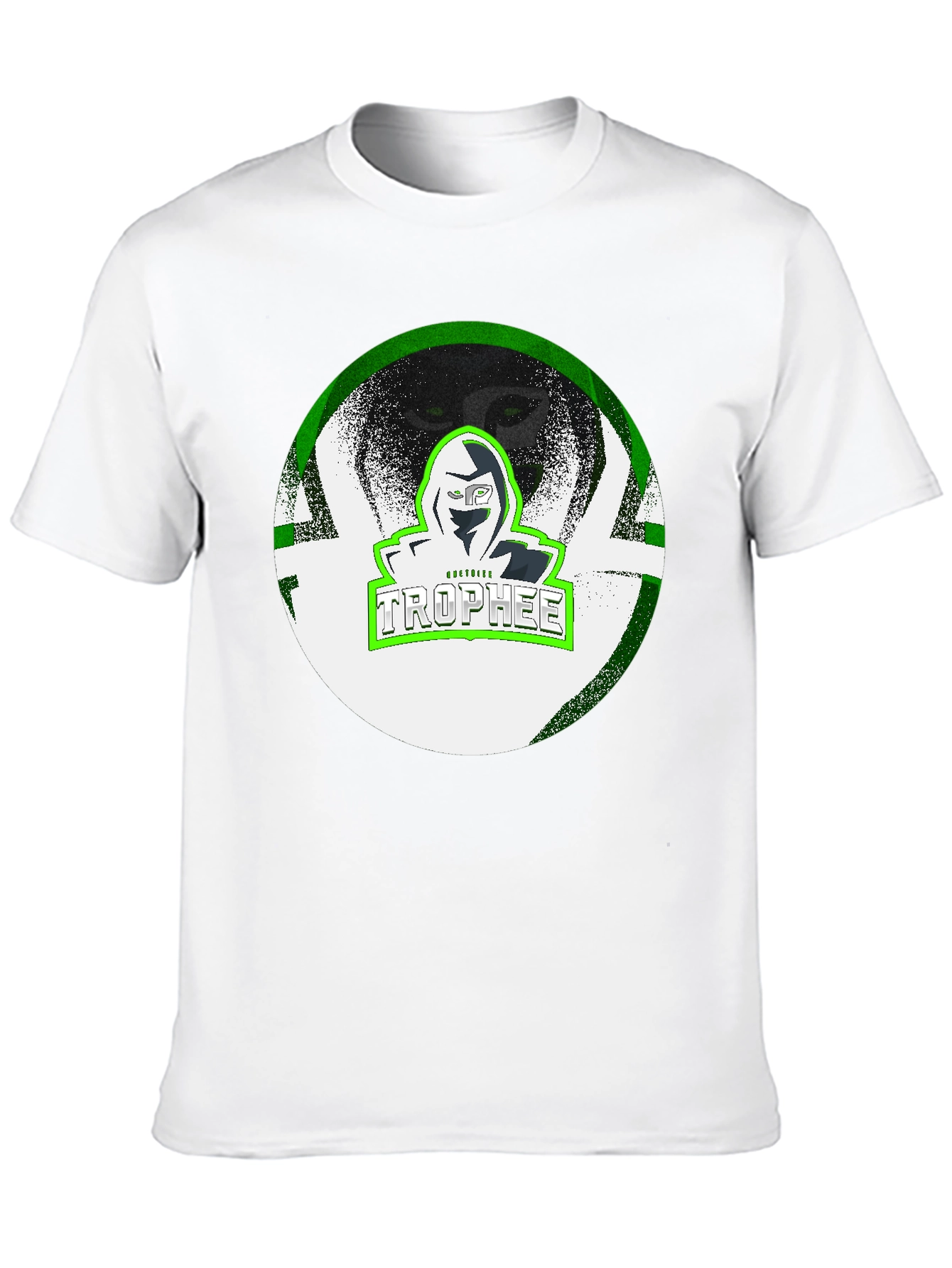 TROPHEE Graphic Print Black T-Shirt