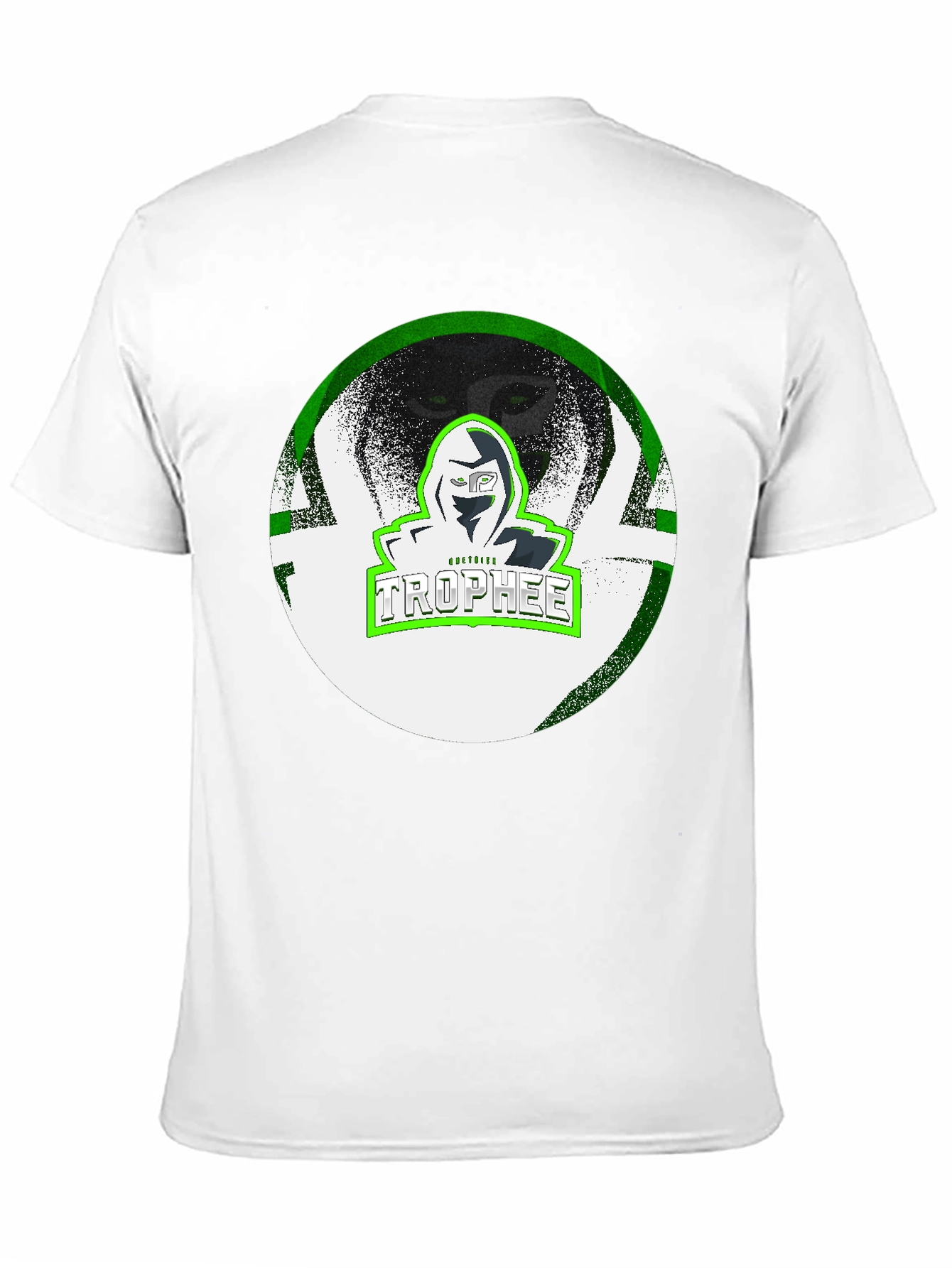 TROPHEE Graphic Print Black T-Shirt