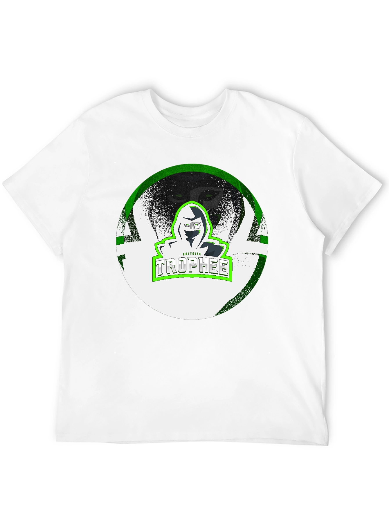 TROPHEE Graphic Print Black T-Shirt