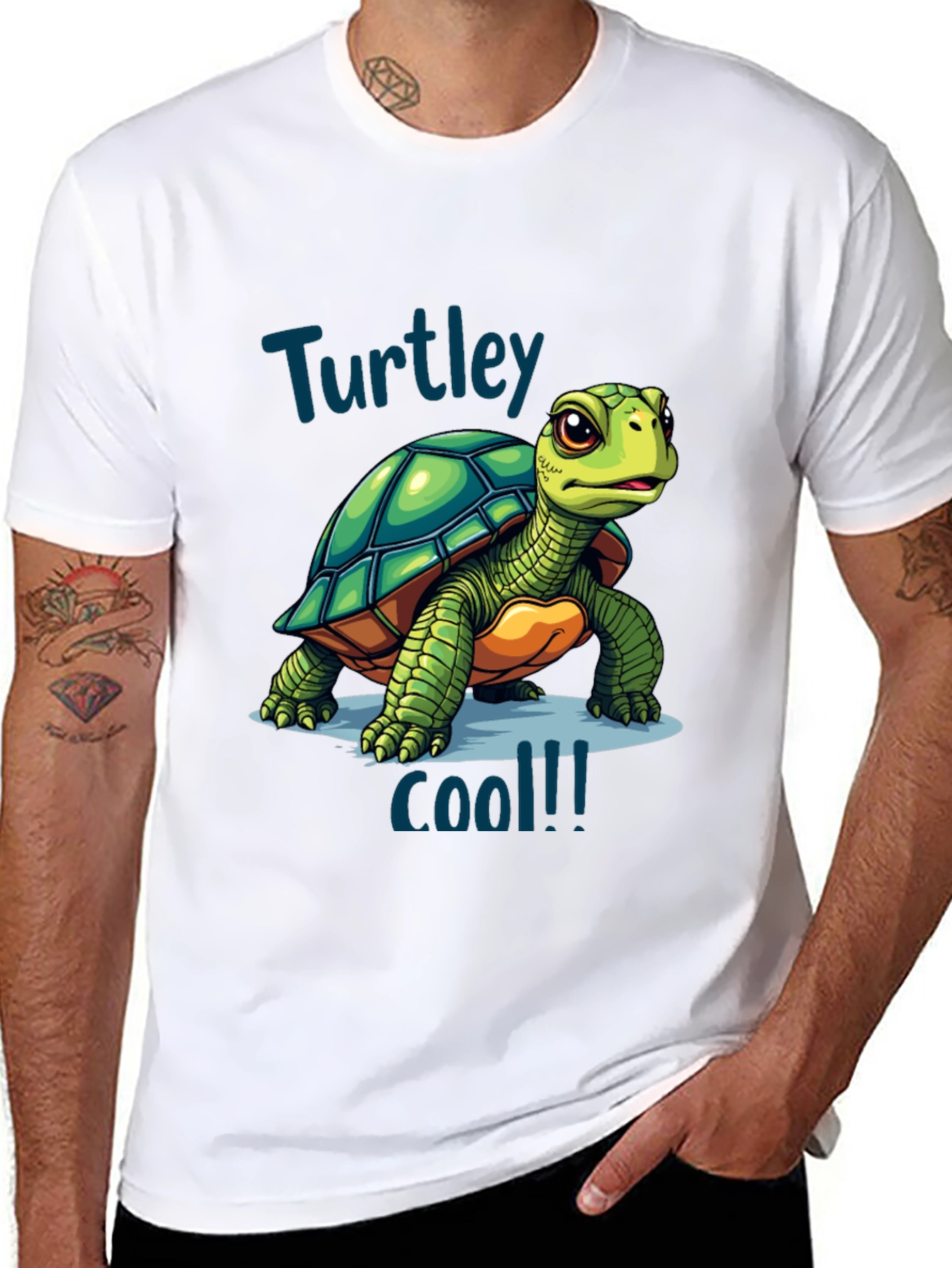 Turtley Cool T-Shirt - Fun Turtle Graphic Tee