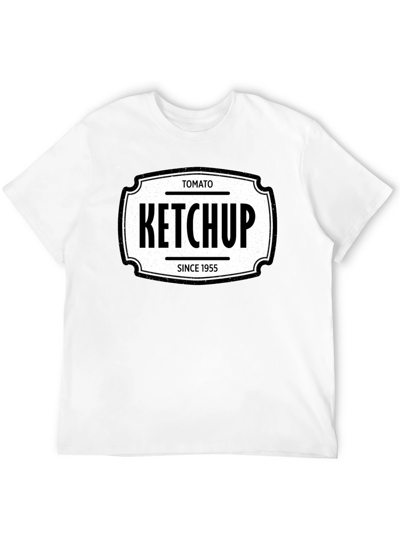 Retro Tomato Ketchup Since 1955 Black T-Shirt