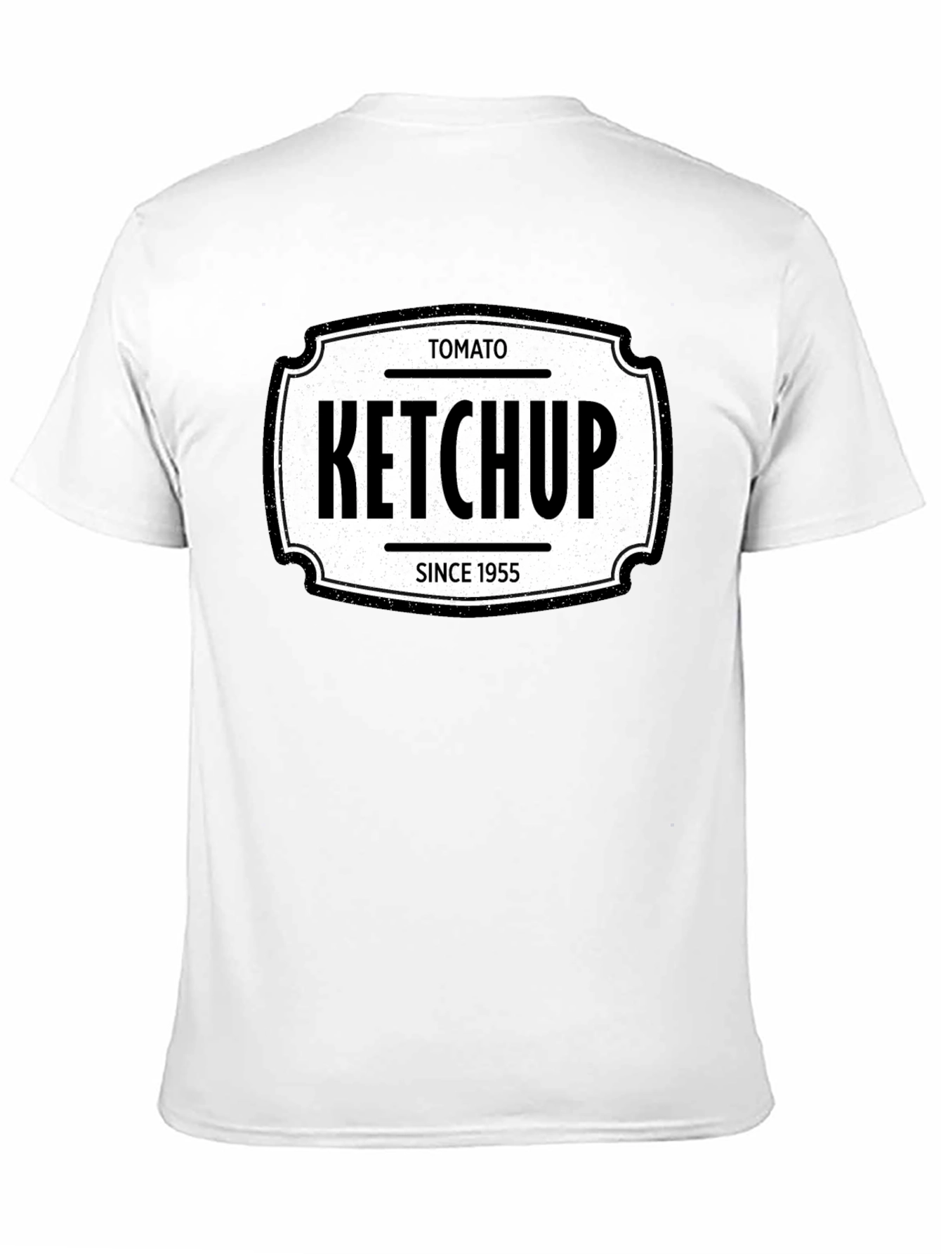 Retro Tomato Ketchup Since 1955 Black T-Shirt