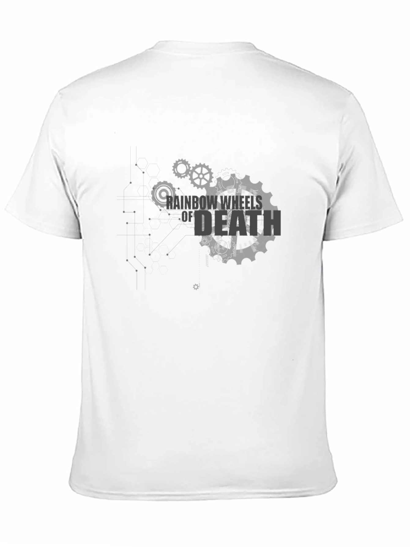 Rainbow Wheels of Death T-Shirt - Cool Graphic Tee