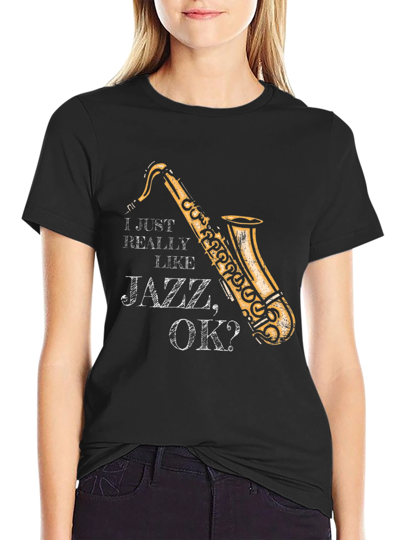 Jazz Lover Saxophone Graphic T-Shirt