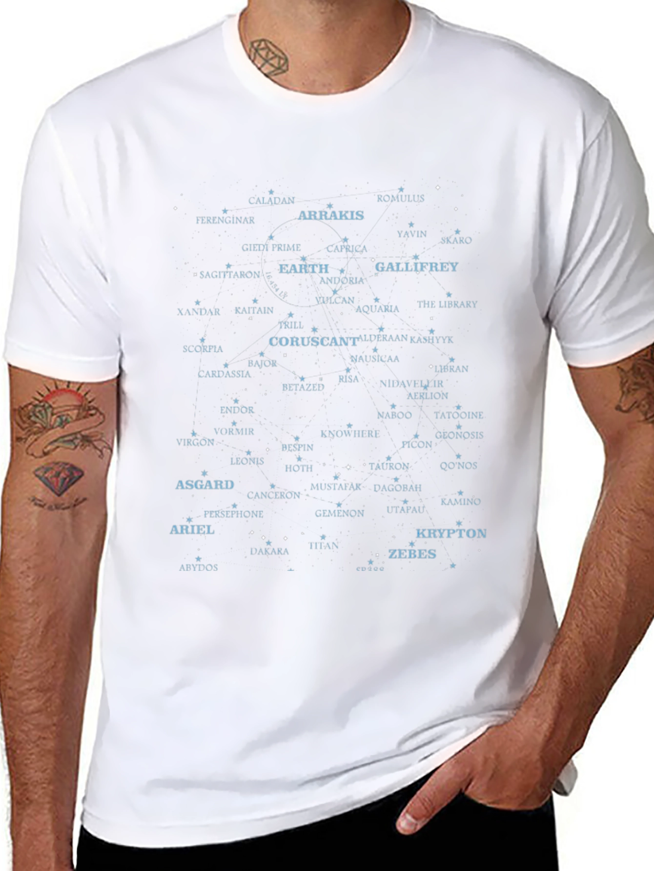 Sci-Fi Worlds Constellation T-Shirt