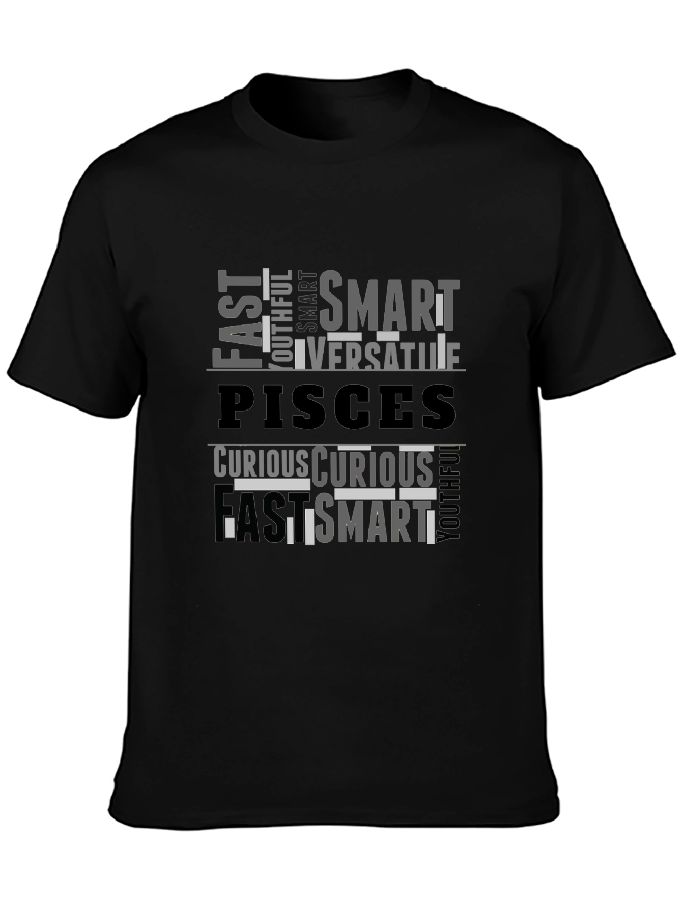 Pisces Zodiac T-Shirt: Smart Versatile Curious