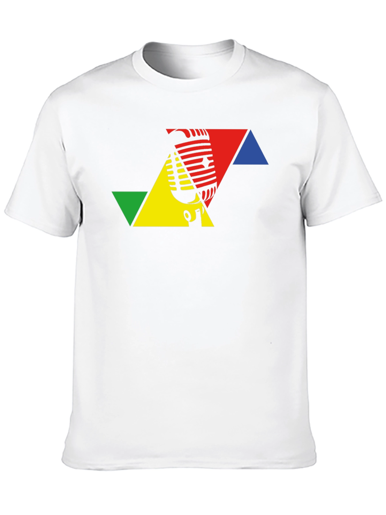 Retro Microphone Black T-Shirt