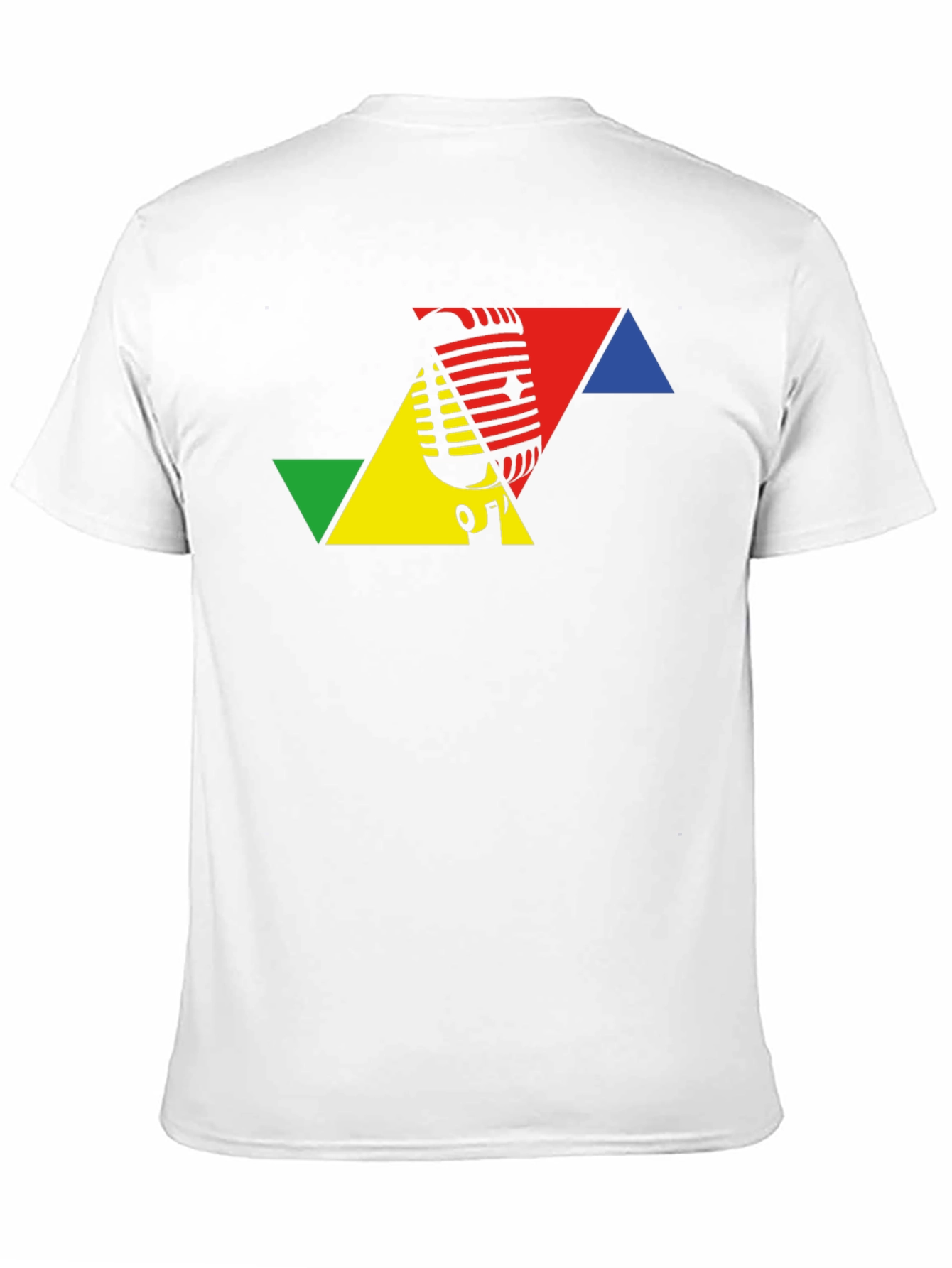 Retro Microphone Black T-Shirt