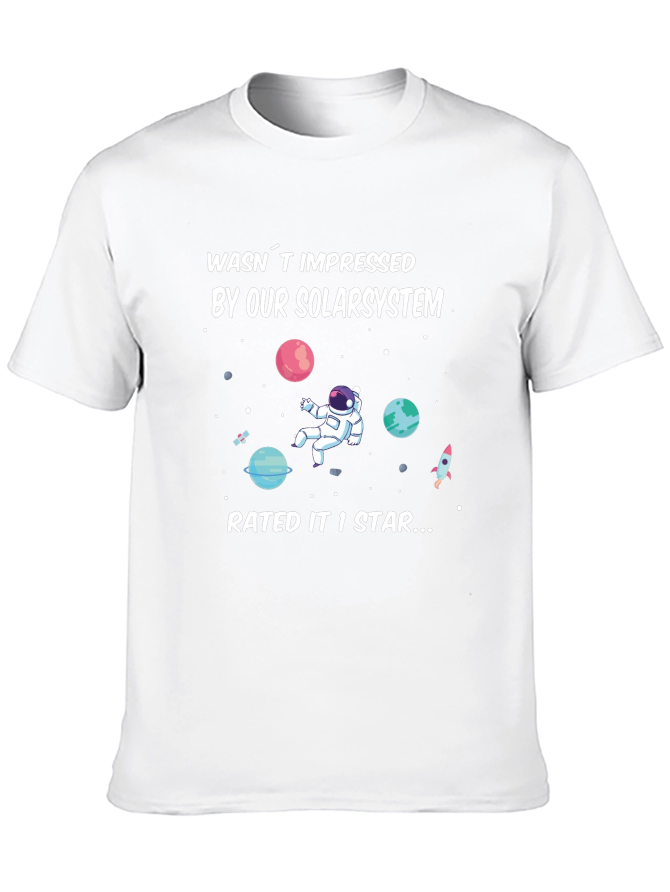 Astronaut 1 Star Solar System Graphic T-Shirt