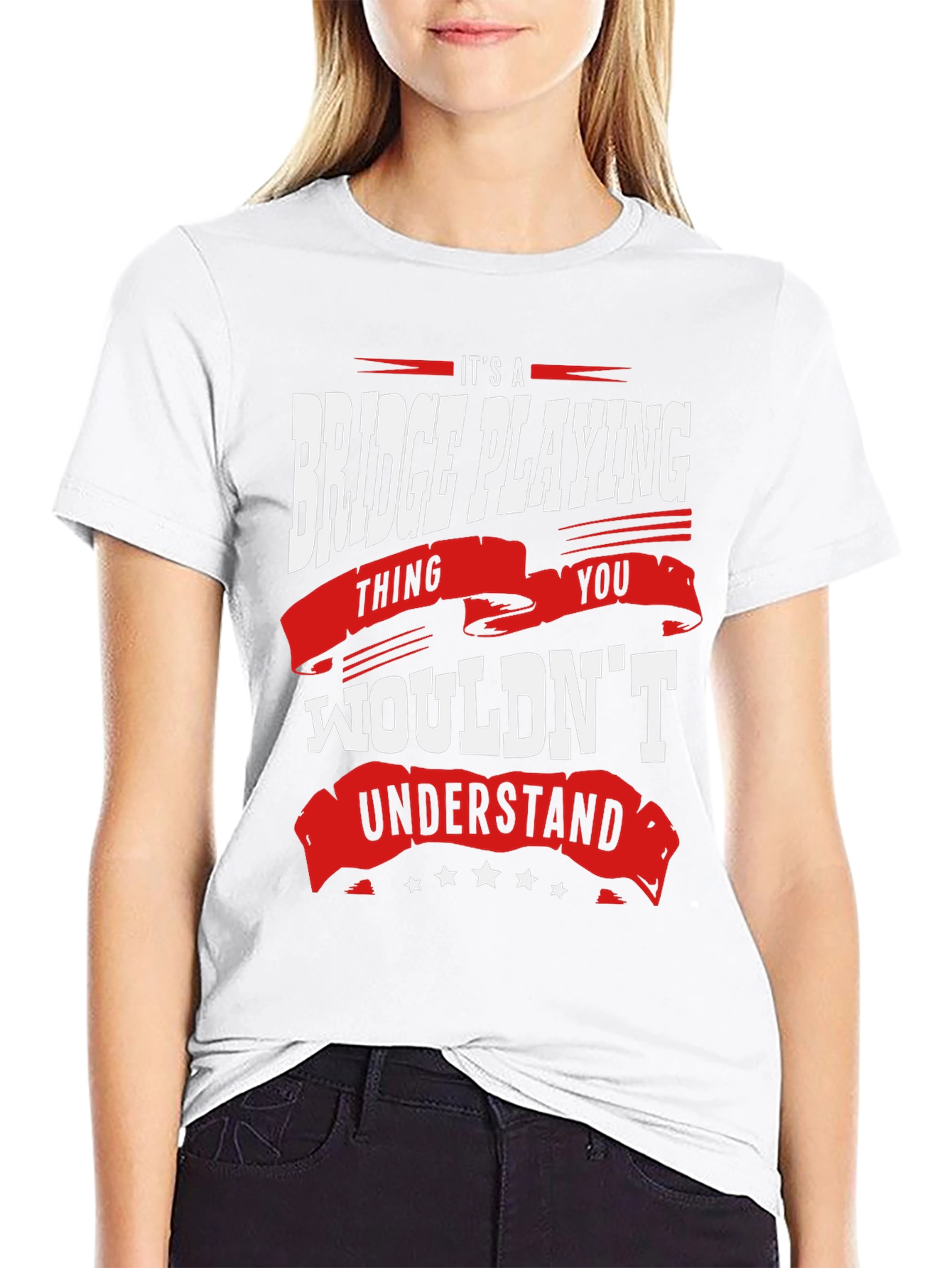 Bridge Playing Thing Graphic T-Shirt