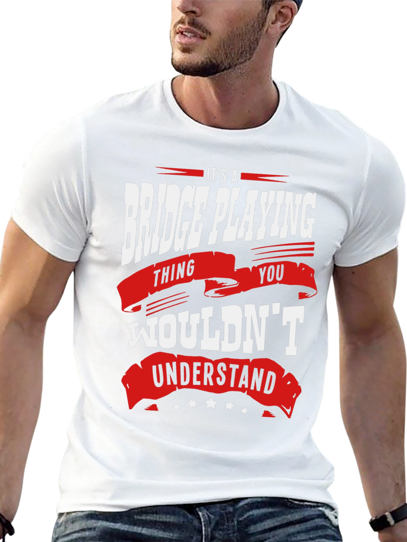 Bridge Playing Thing Graphic T-Shirt