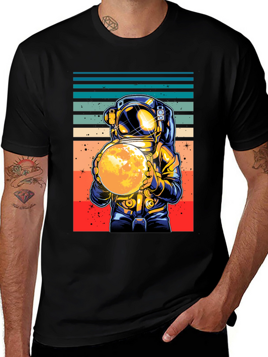 Retro Astronaut Moon T-Shirt