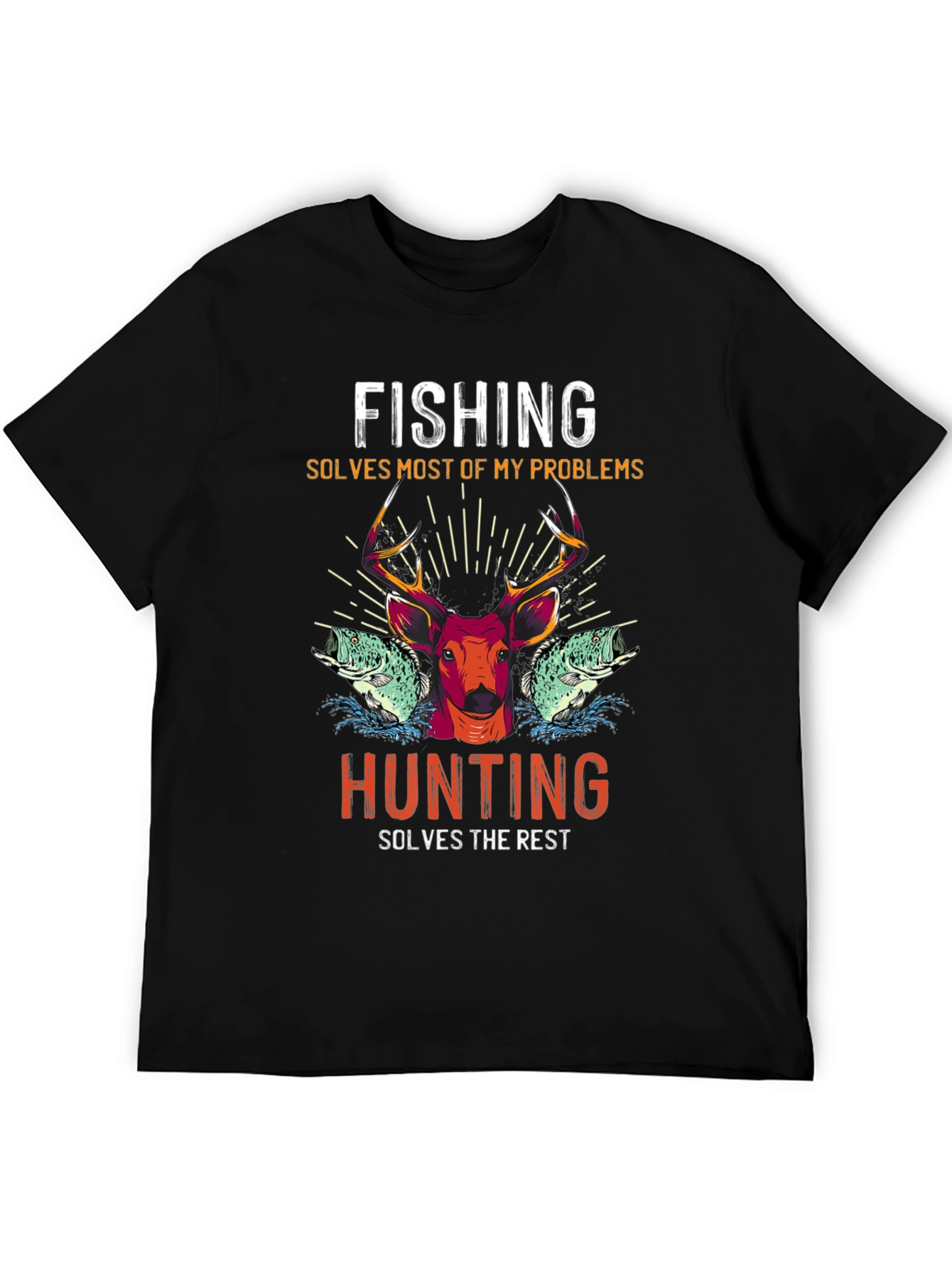 Fishing & Hunting Graphic T-Shirt