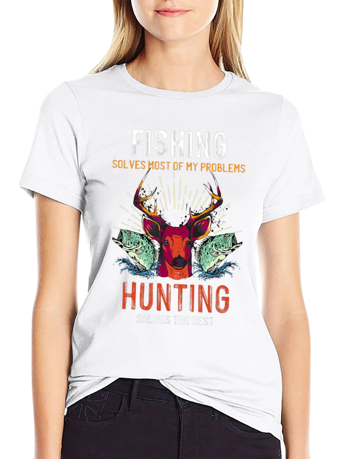 Fishing & Hunting Graphic T-Shirt