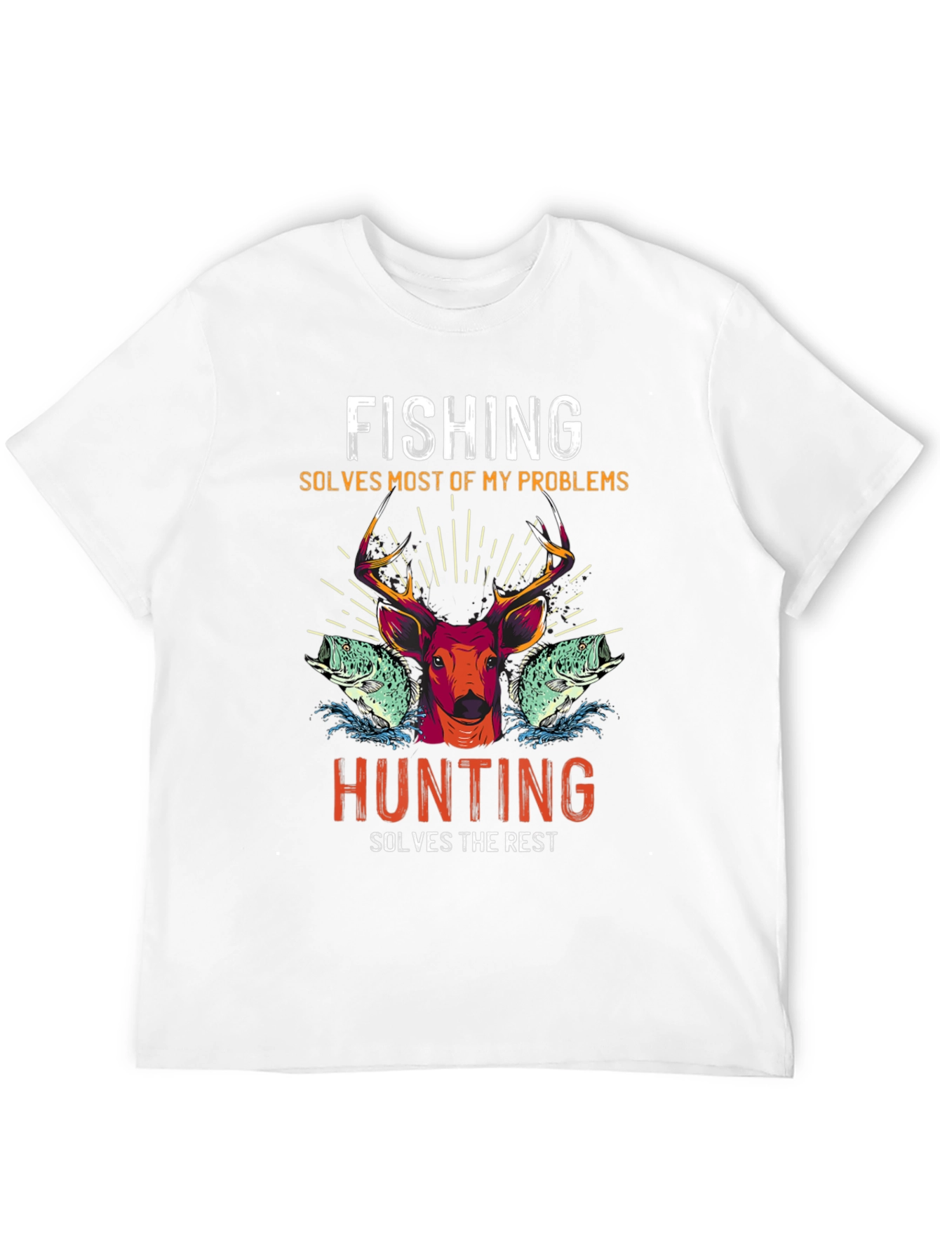 Fishing & Hunting Graphic T-Shirt