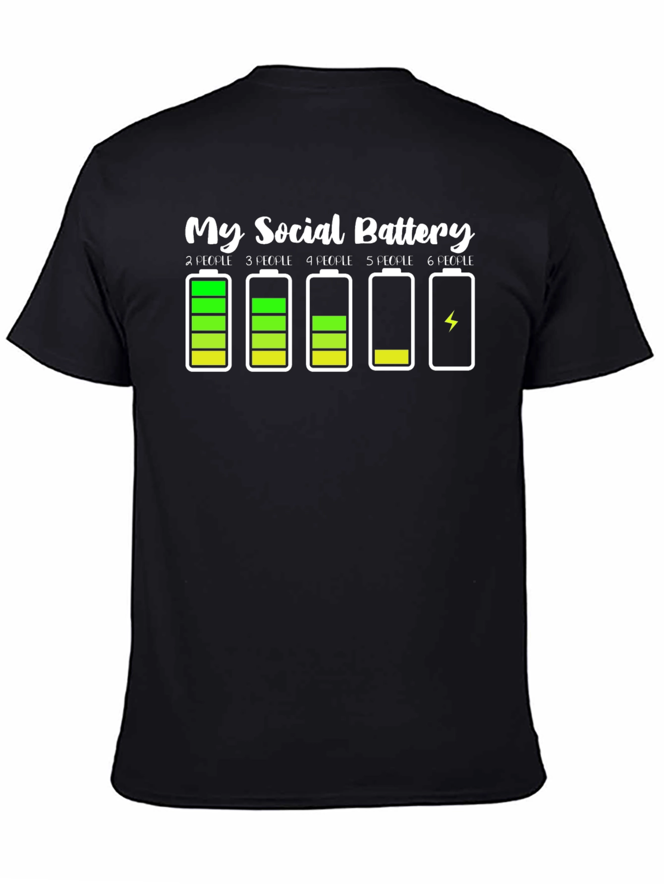 My Social Battery Funny Graphic Tee