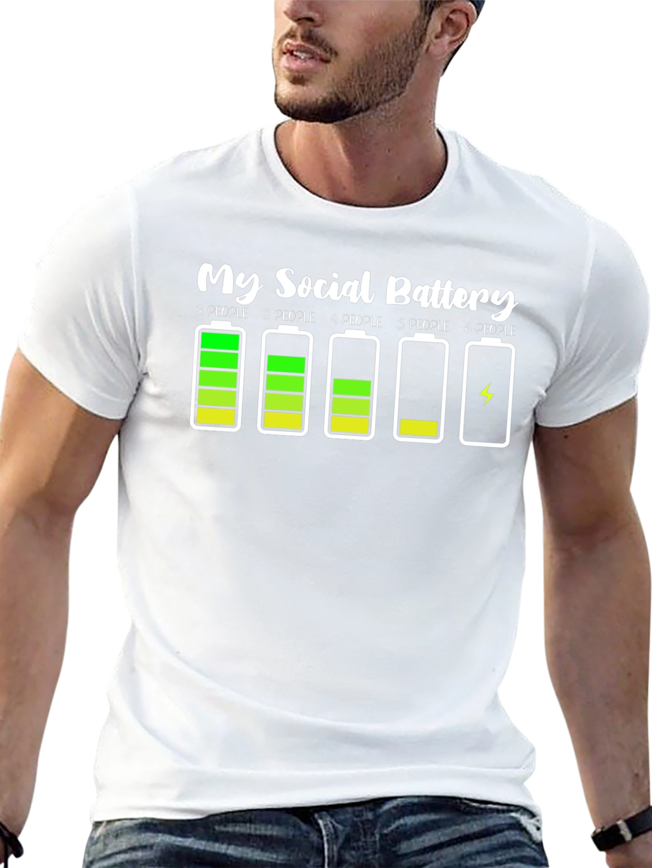 My Social Battery Funny Graphic Tee