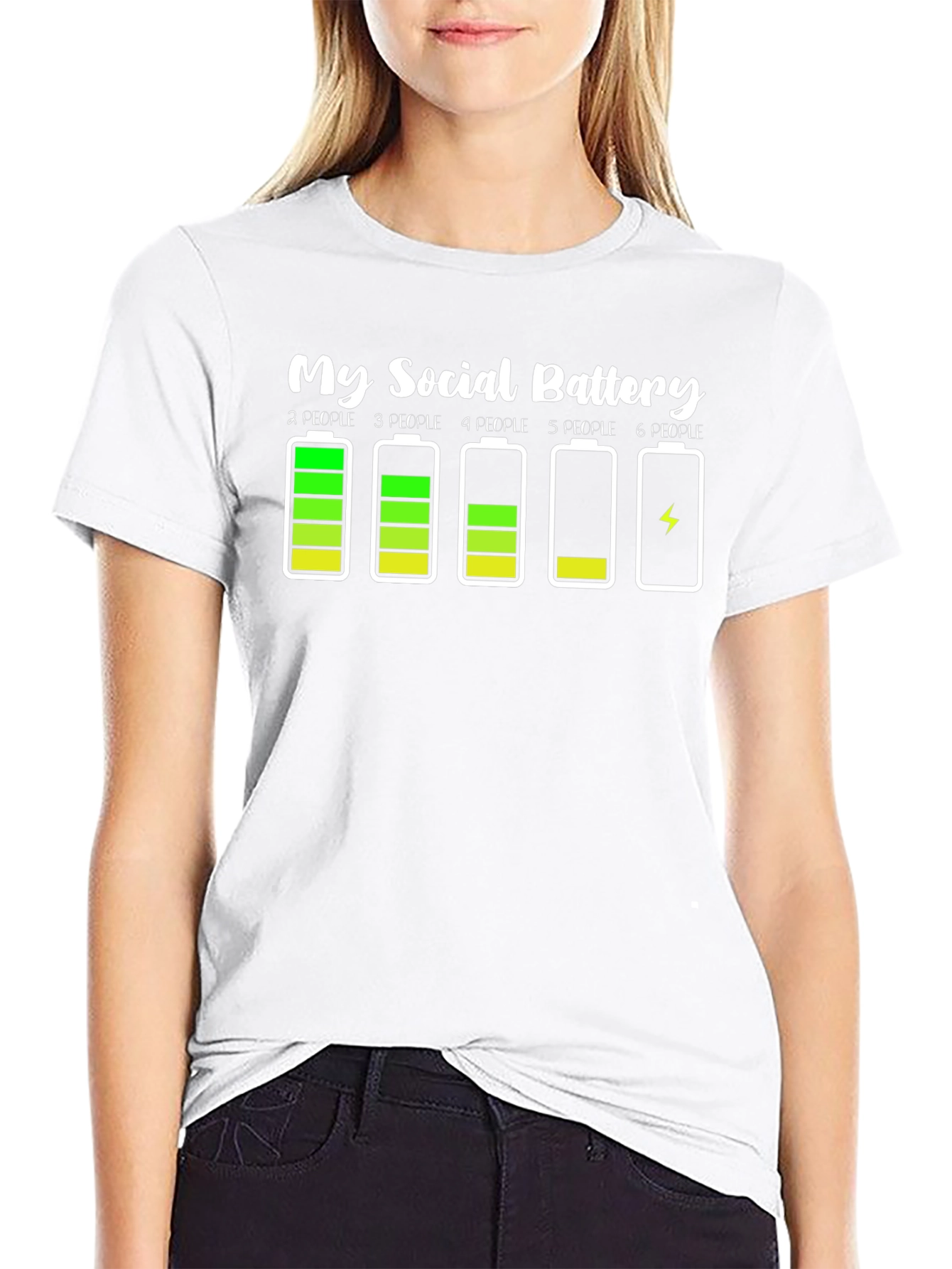 My Social Battery Funny Graphic Tee