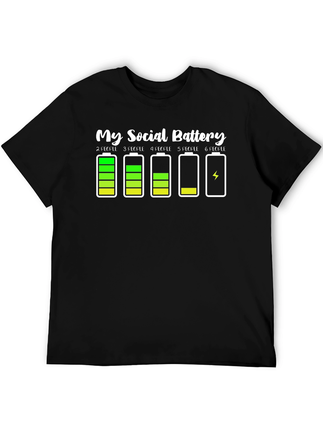 My Social Battery Funny Graphic Tee