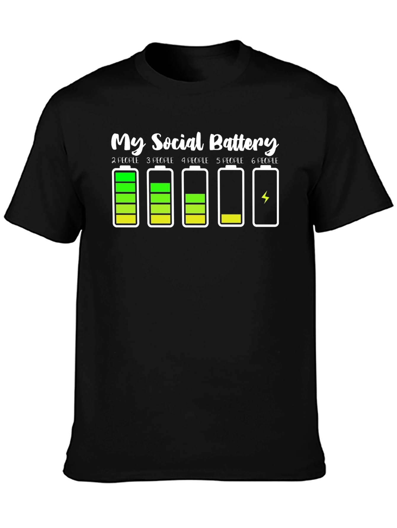 My Social Battery Funny Graphic Tee
