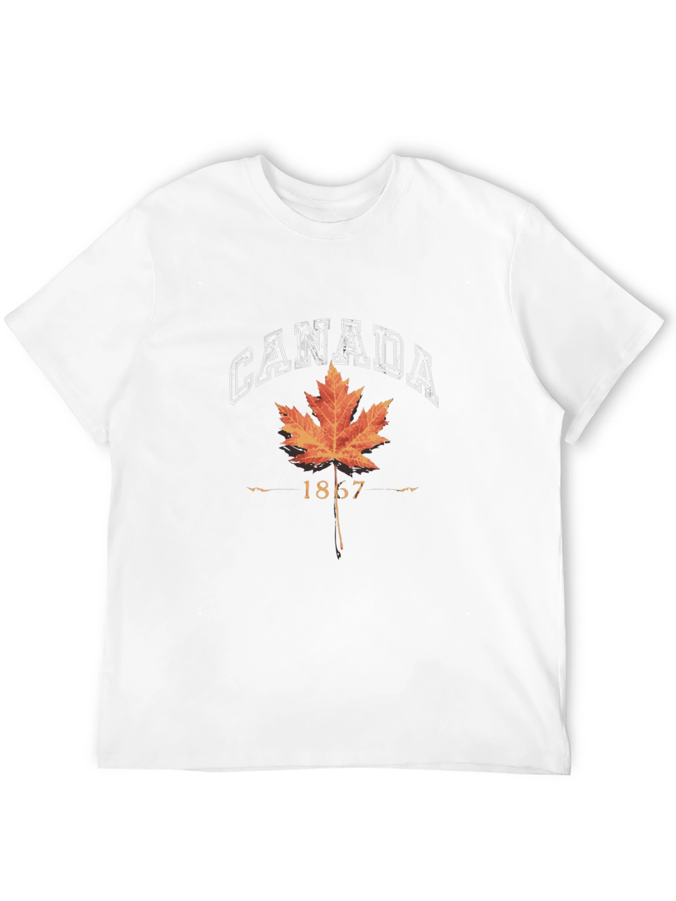 Canada Maple Leaf 1867 Black T-Shirt