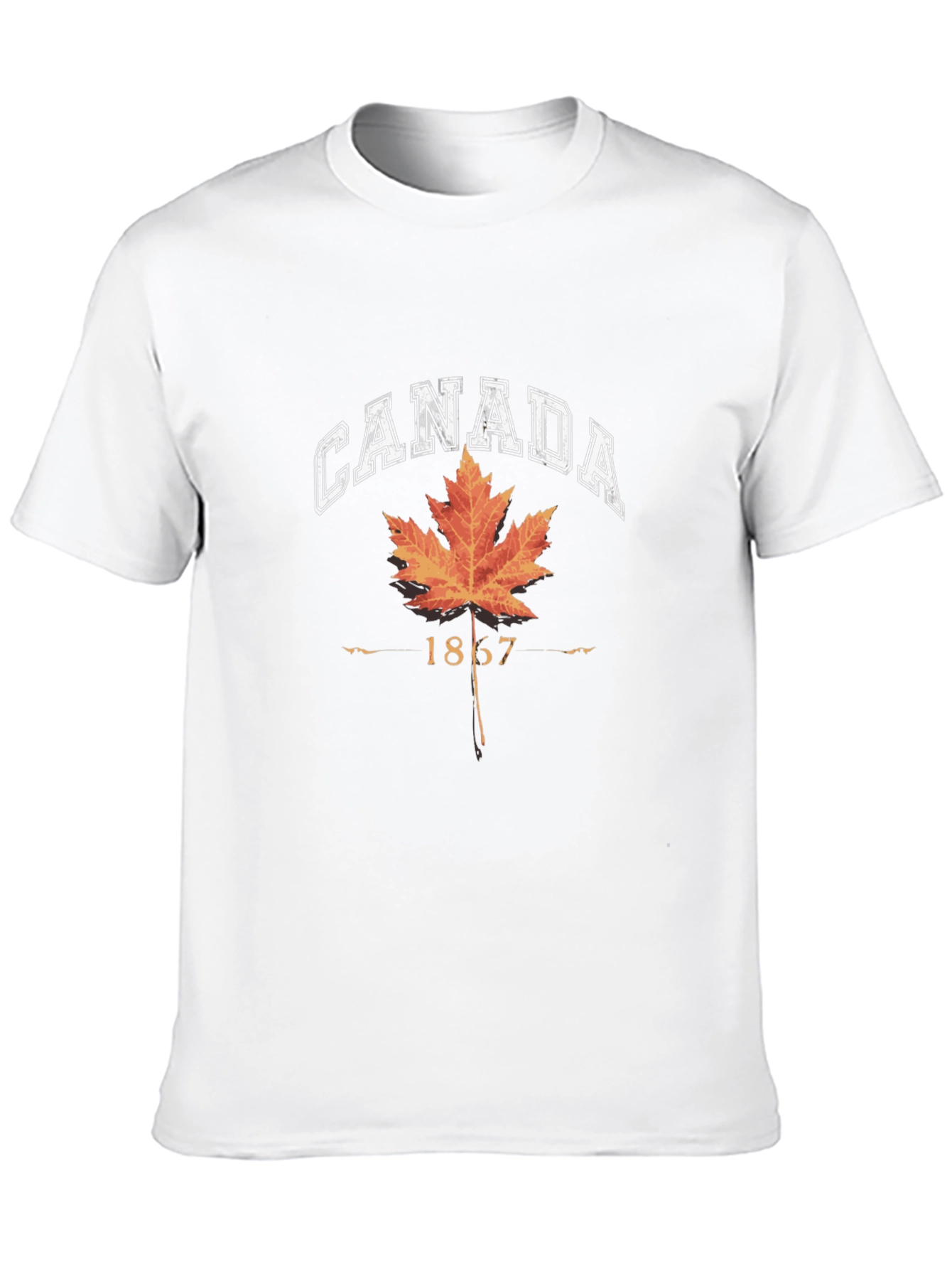 Canada Maple Leaf 1867 Black T-Shirt