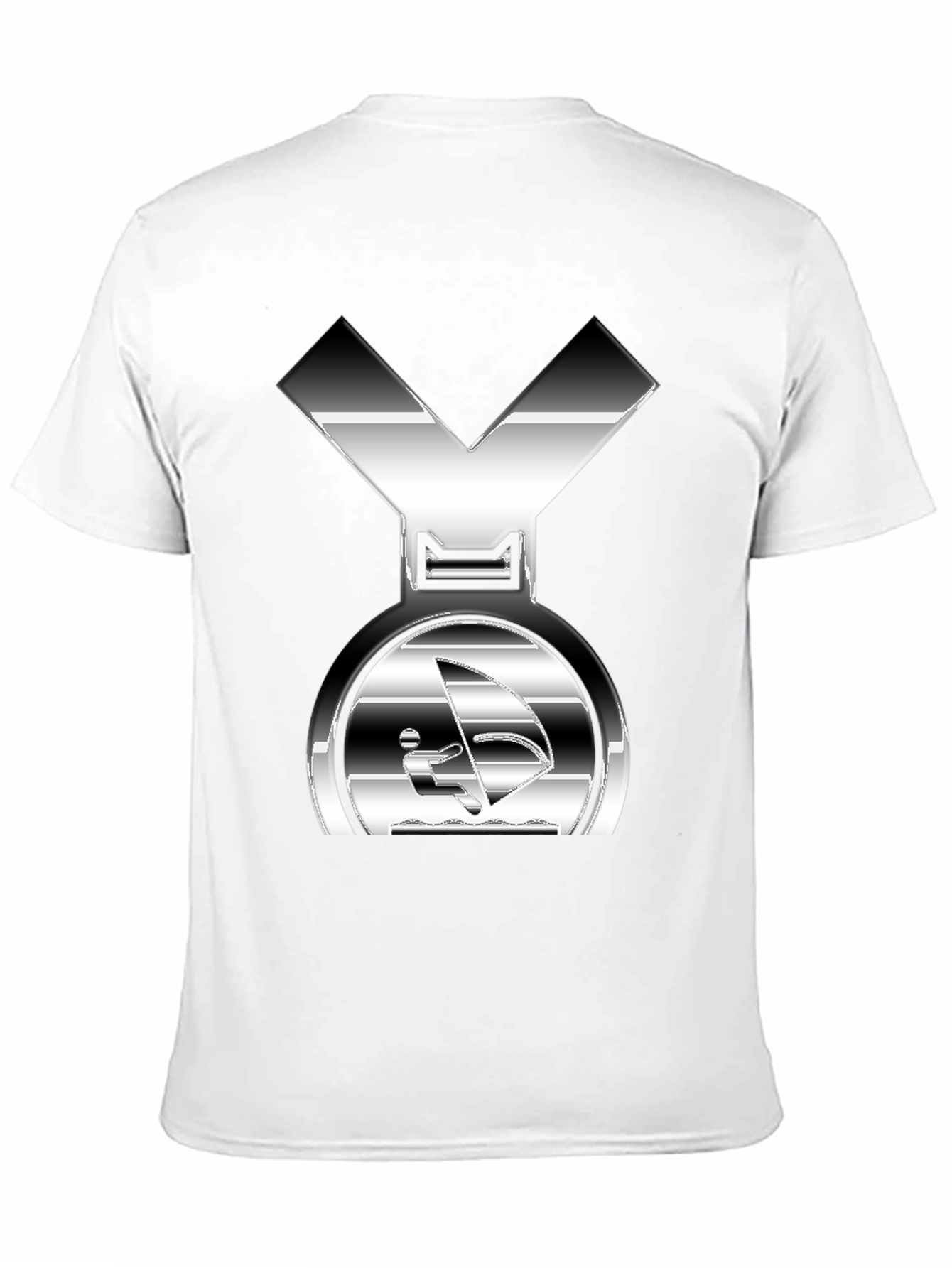 Silver Windsurfing Graphic T-Shirt
