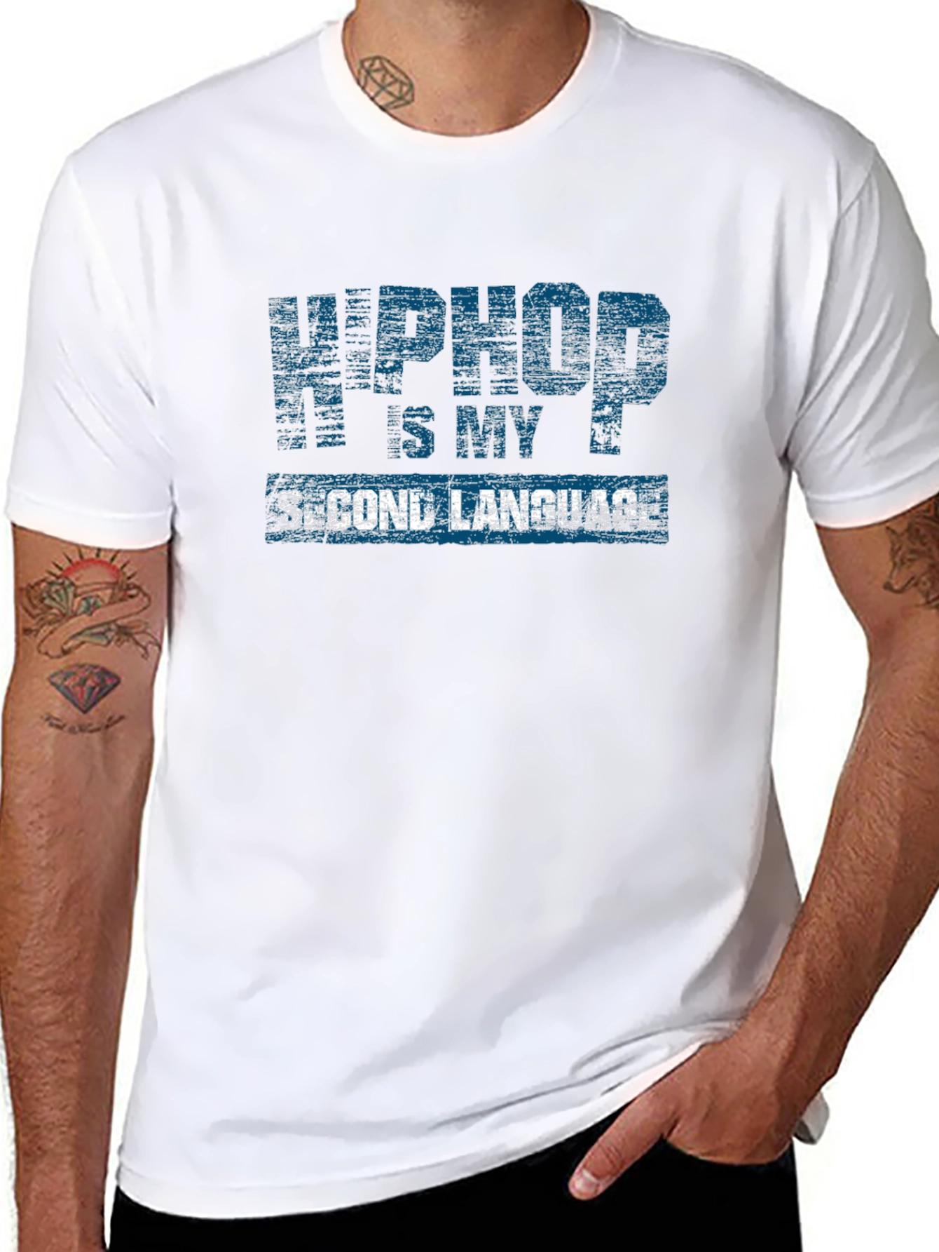 Hip Hop Second Language Graphic Tee