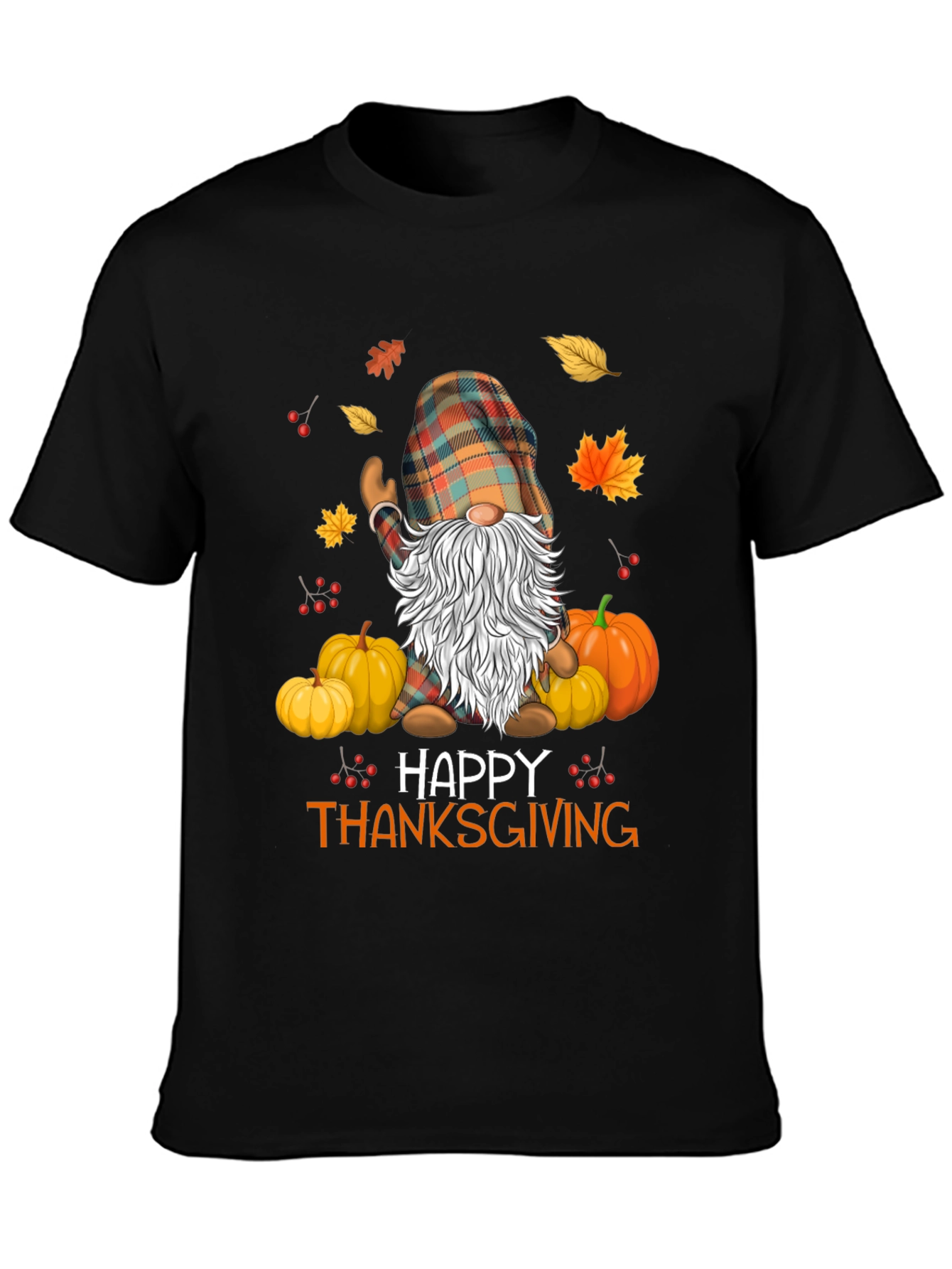 Happy Thanksgiving Gnome Graphic Tee