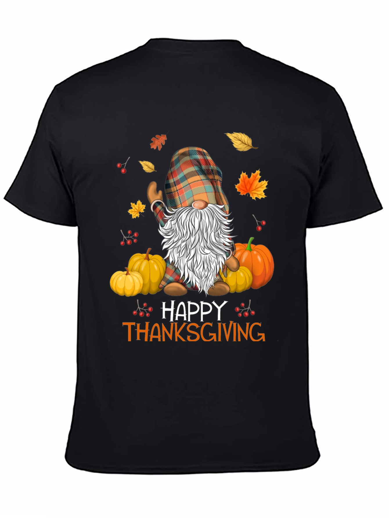 Happy Thanksgiving Gnome Graphic Tee