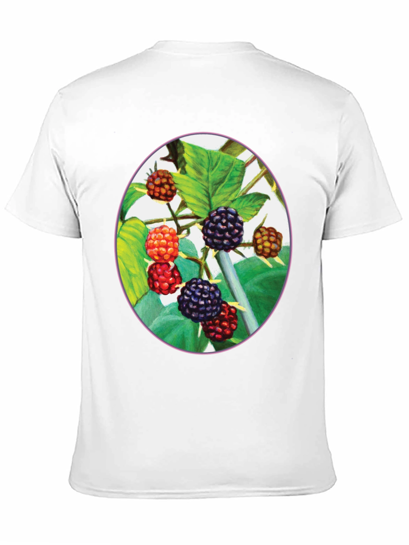Black Berry T-Shirt - Nature Inspired Graphic Tee
