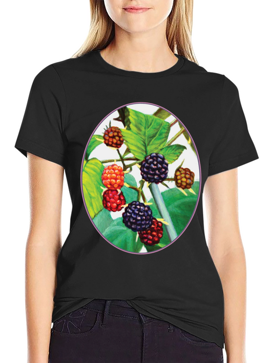 Black Berry T-Shirt - Nature Inspired Graphic Tee