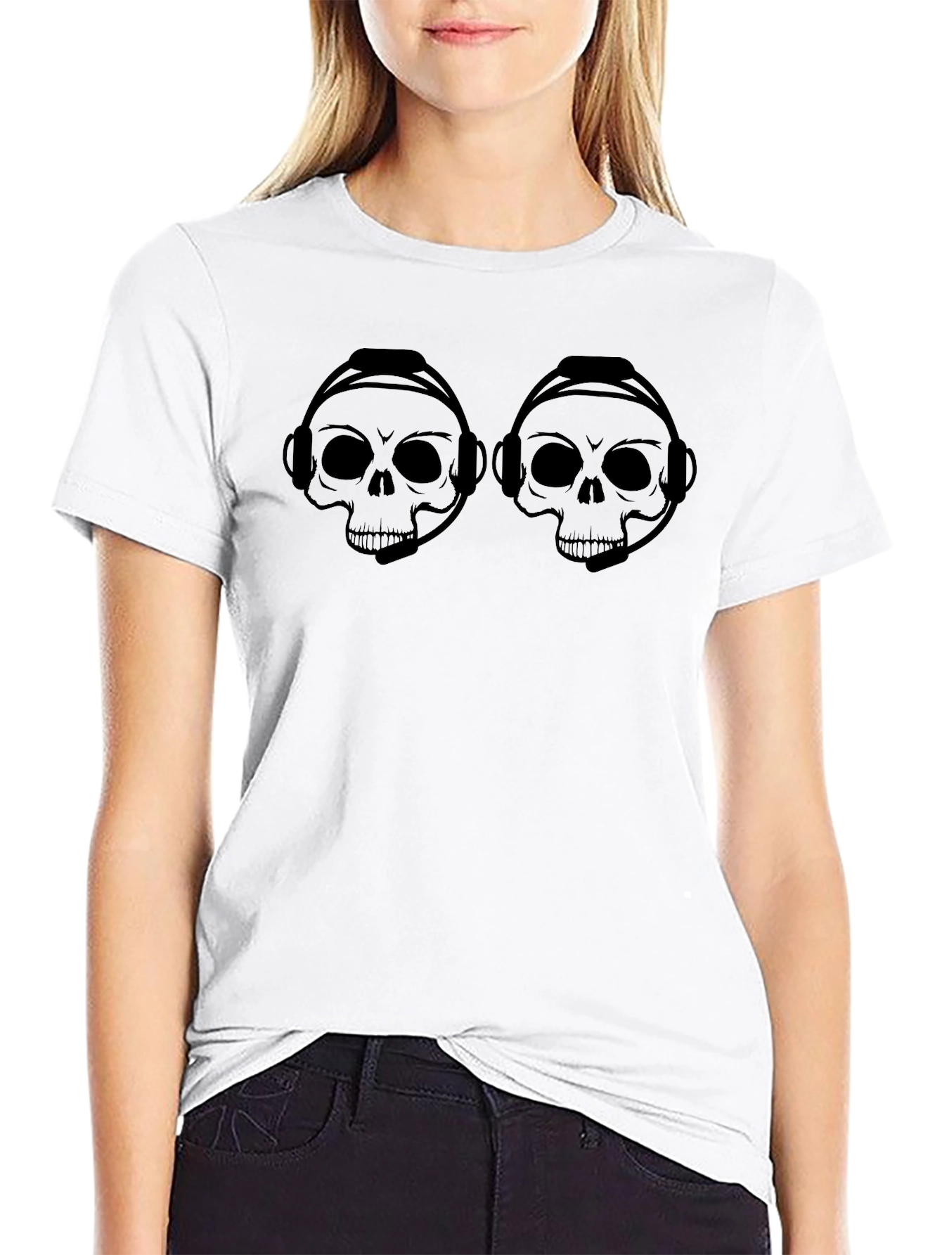 Skull Gamer Headset T-Shirt