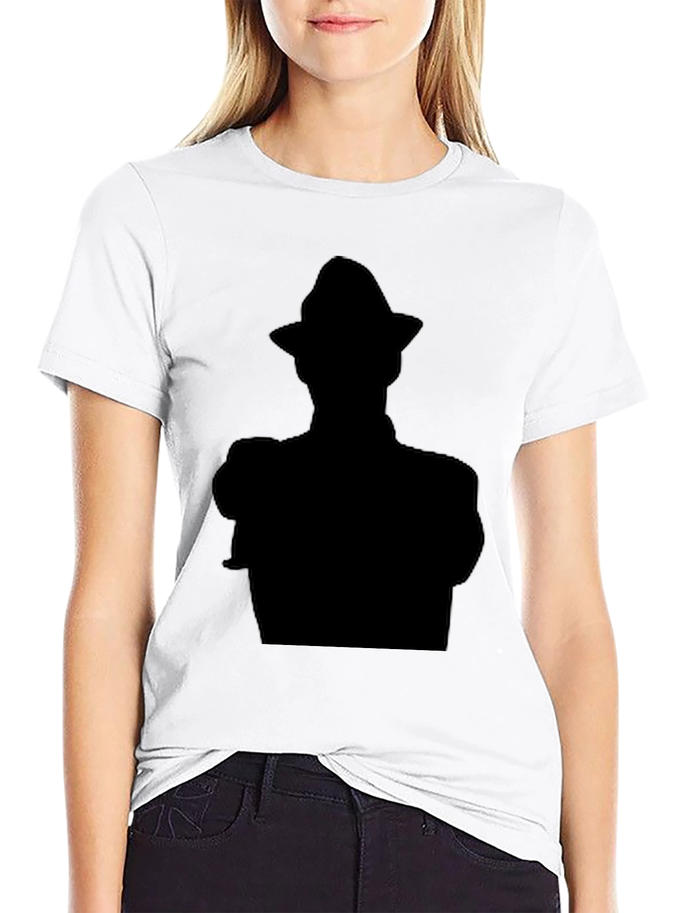 Shadow Silhouette Graphic Tee - Classic Black T-Shirt