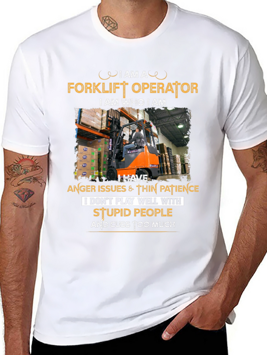 Forklift Operator T-Shirt - Humorous Graphic Tee